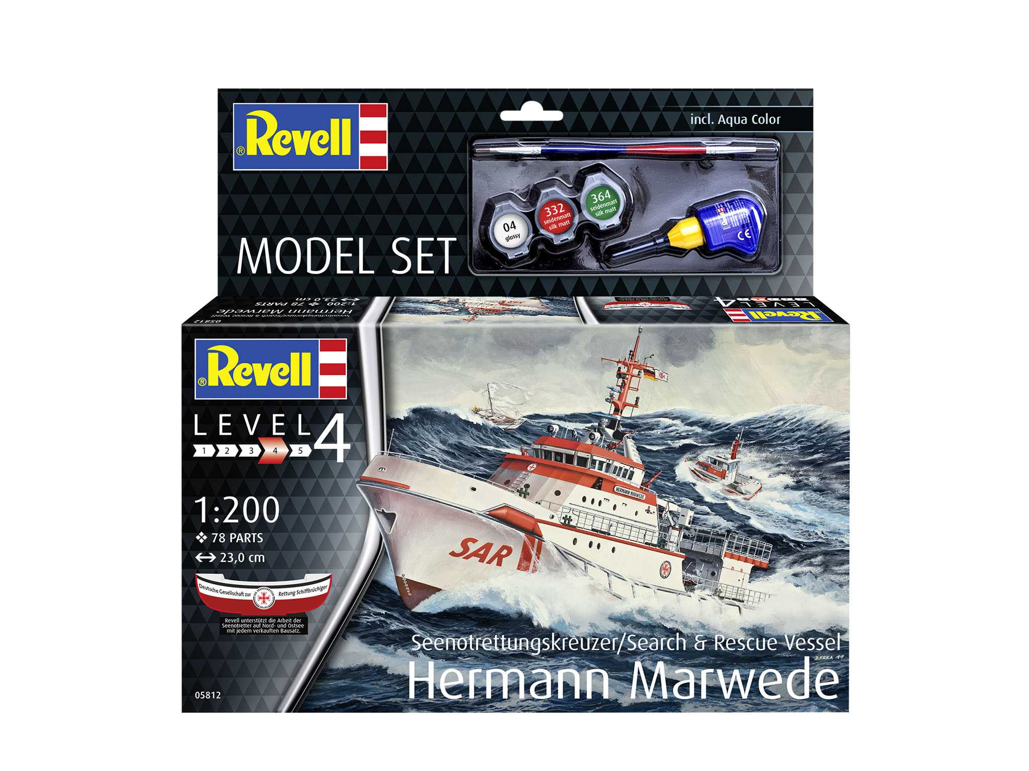 ModelSet loď 65812 - DGzRS Hermann Marwede (1:200)
