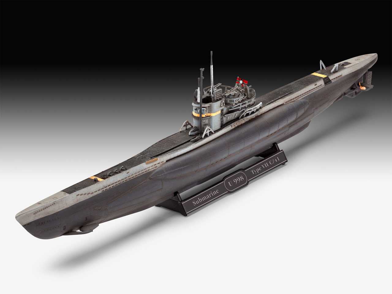 ModelSet ponorka 65154 - German Submarine Type VII C/41 (1:350)