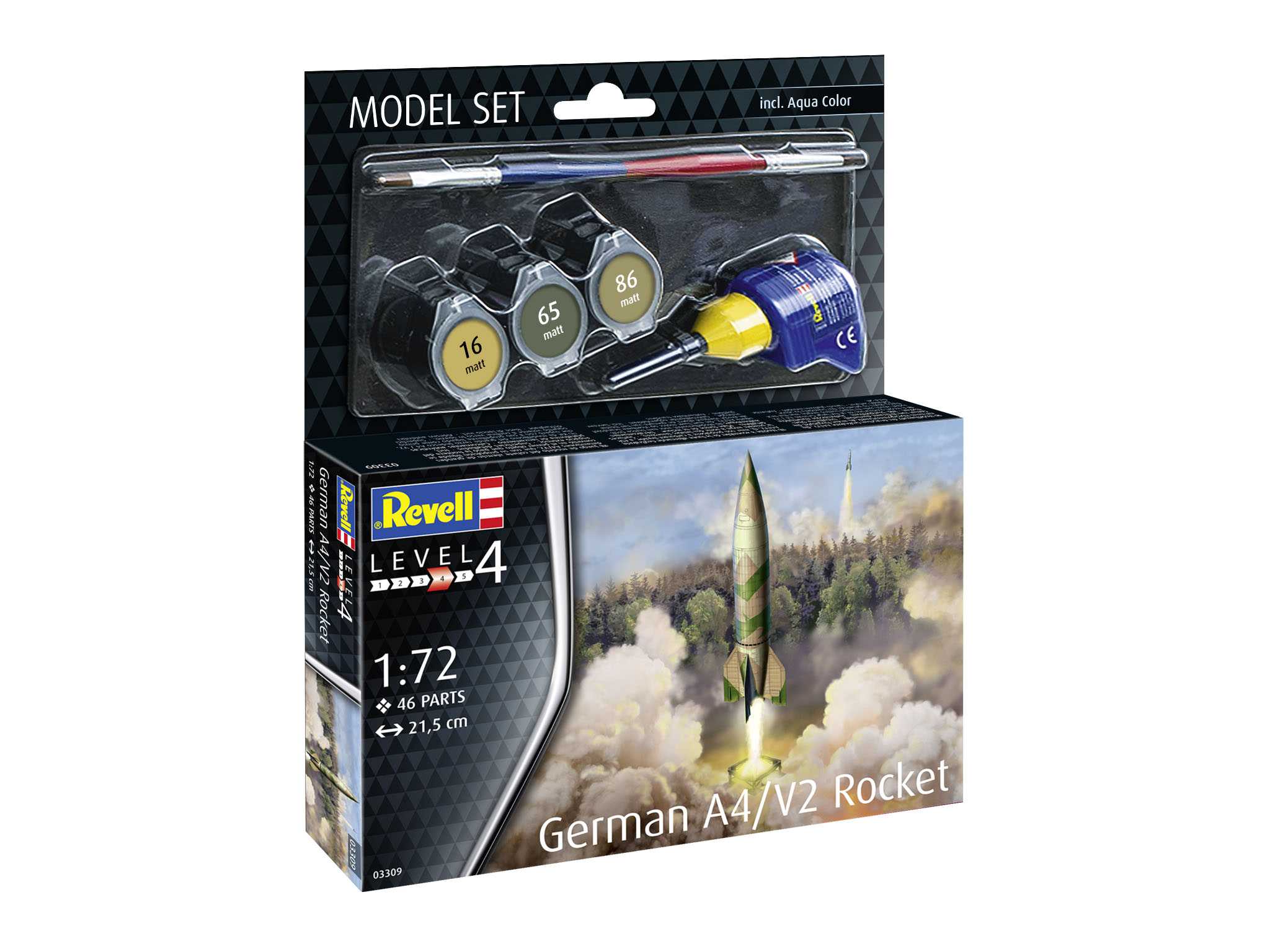 ModelSet raketa 63309 - German A4/V2 Rocket (1:72)