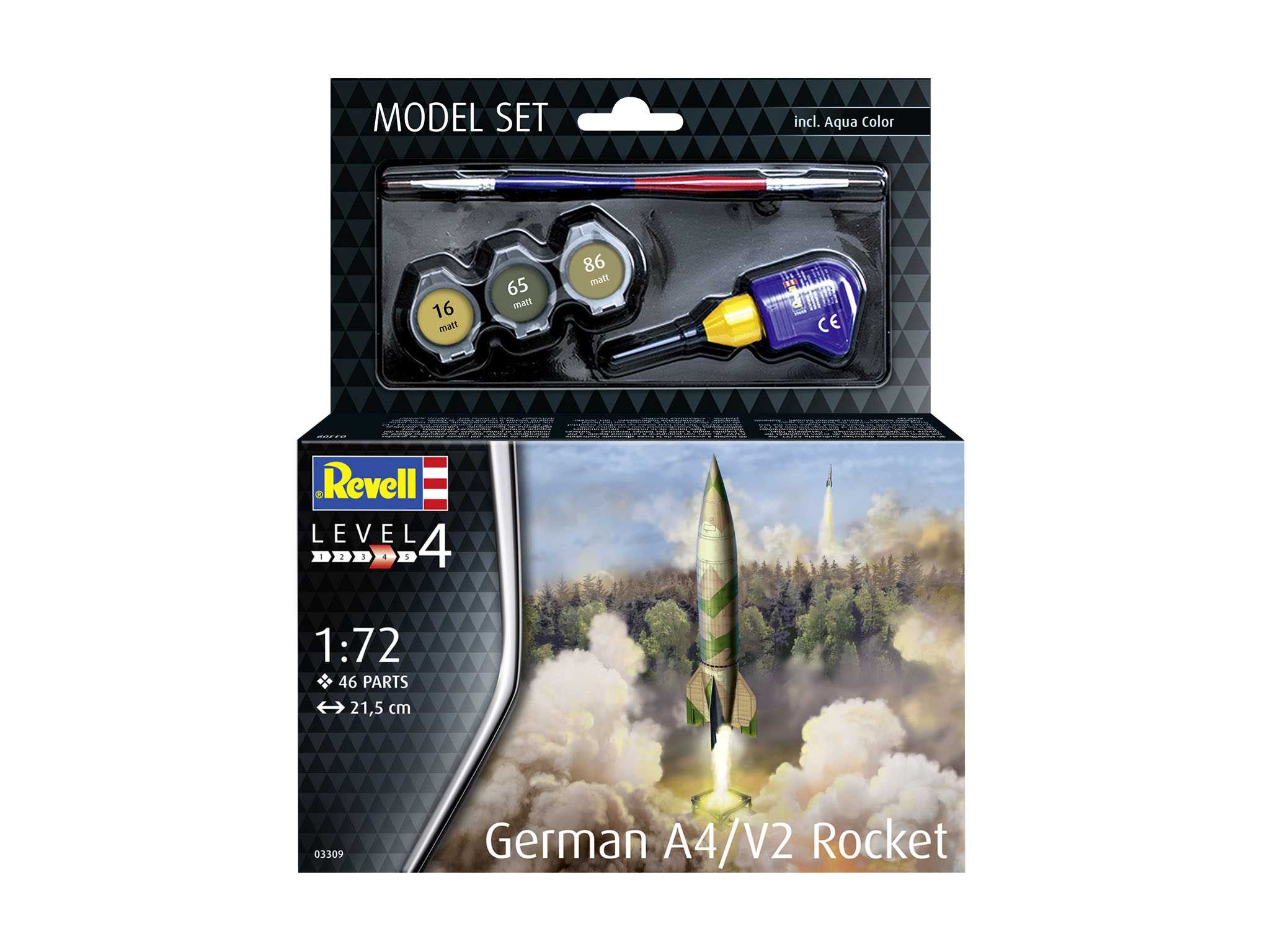 ModelSet raketa 63309 - German A4/V2 Rocket (1:72)