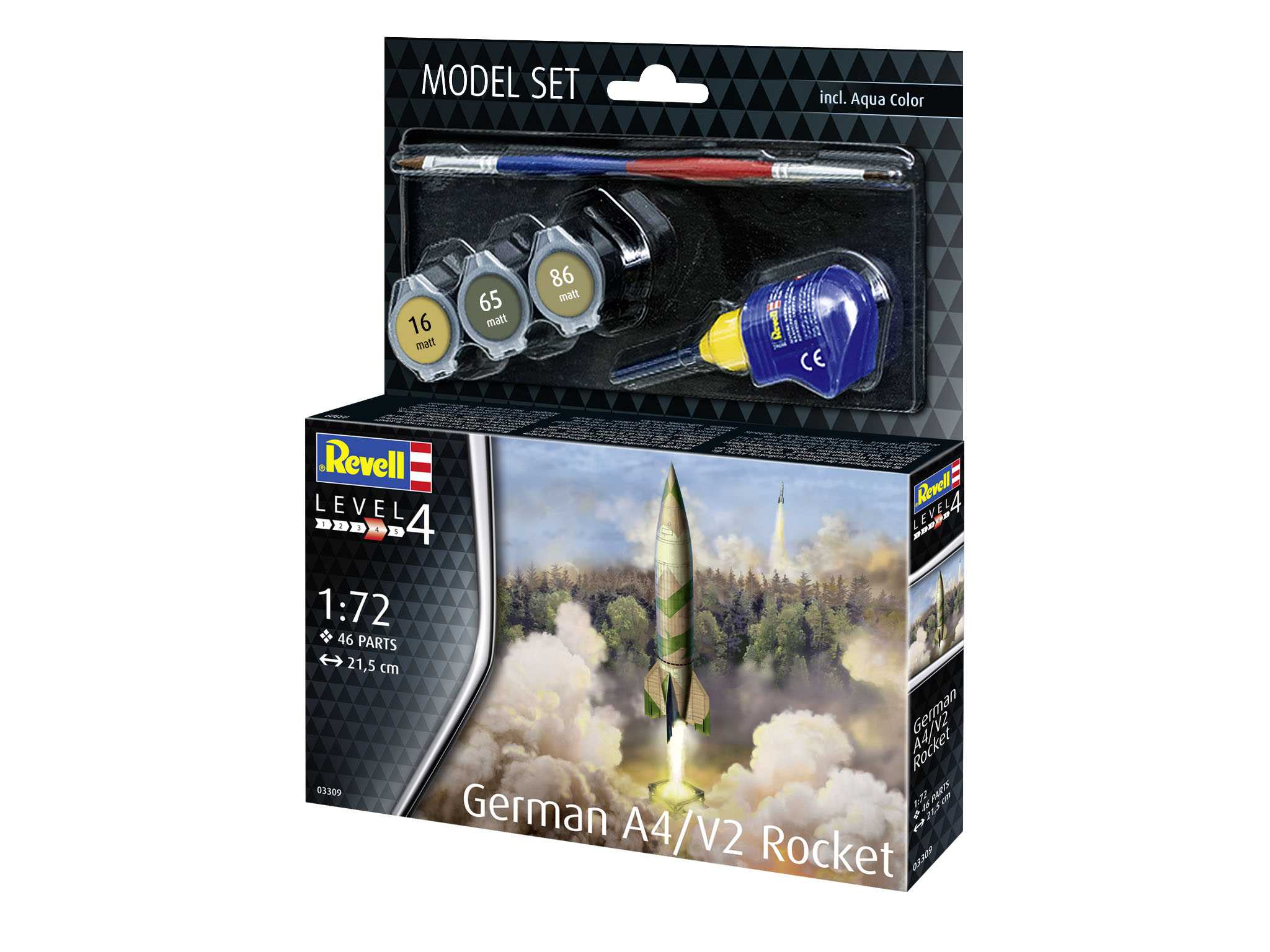 ModelSet raketa 63309 - German A4/V2 Rocket (1:72)