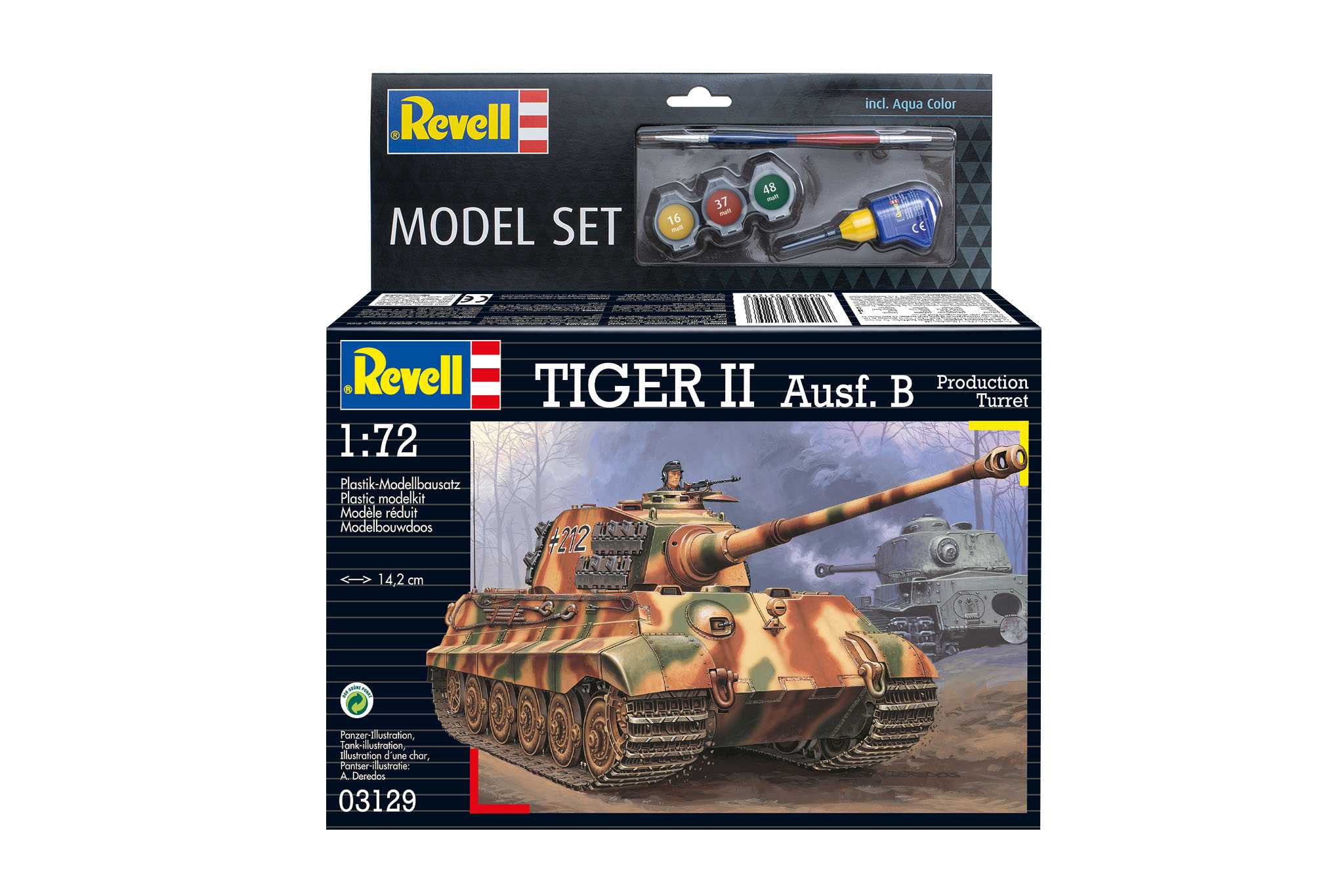 ModelSet tank 63129 - Tiger II Ausf. B (1:72)