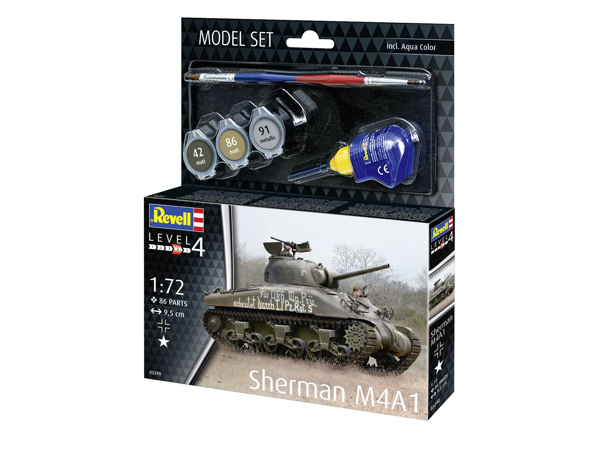 ModelSet tank 63290 - Sherman M4A1 (1:72)