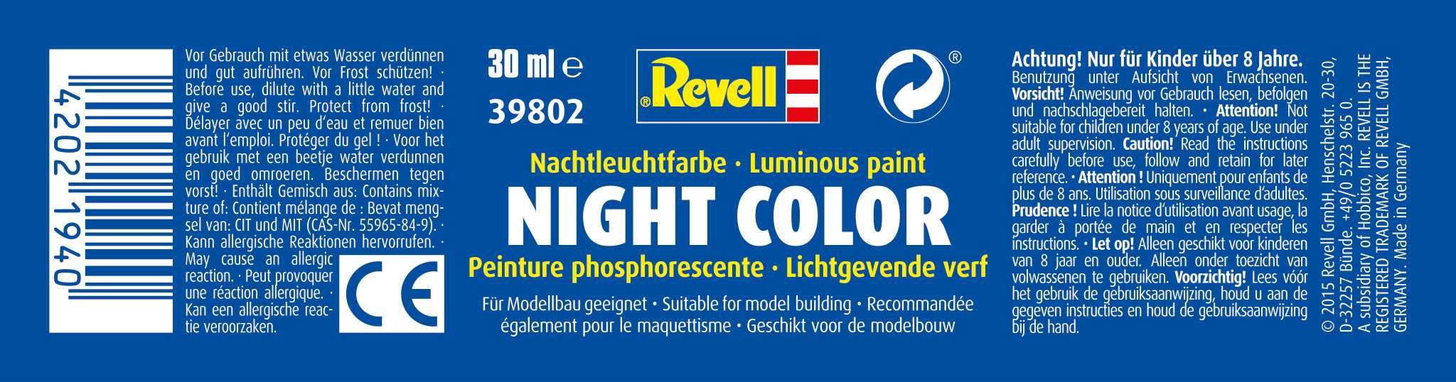 Night Color 39802 - foskoreskující barva 30ml
