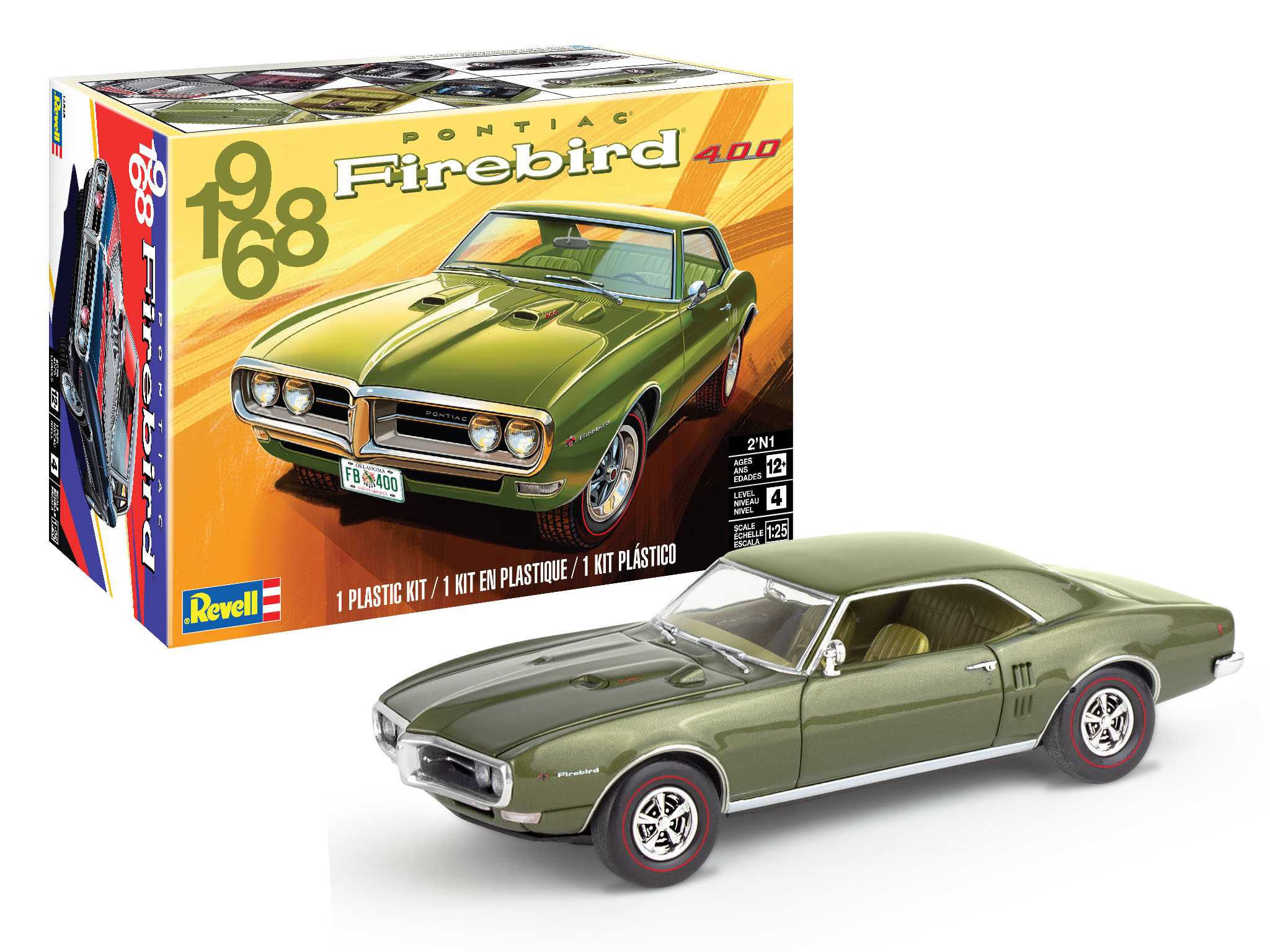 Plastic ModelKit MONOGRAM auto 4545 - 68 Firebird (1:25)