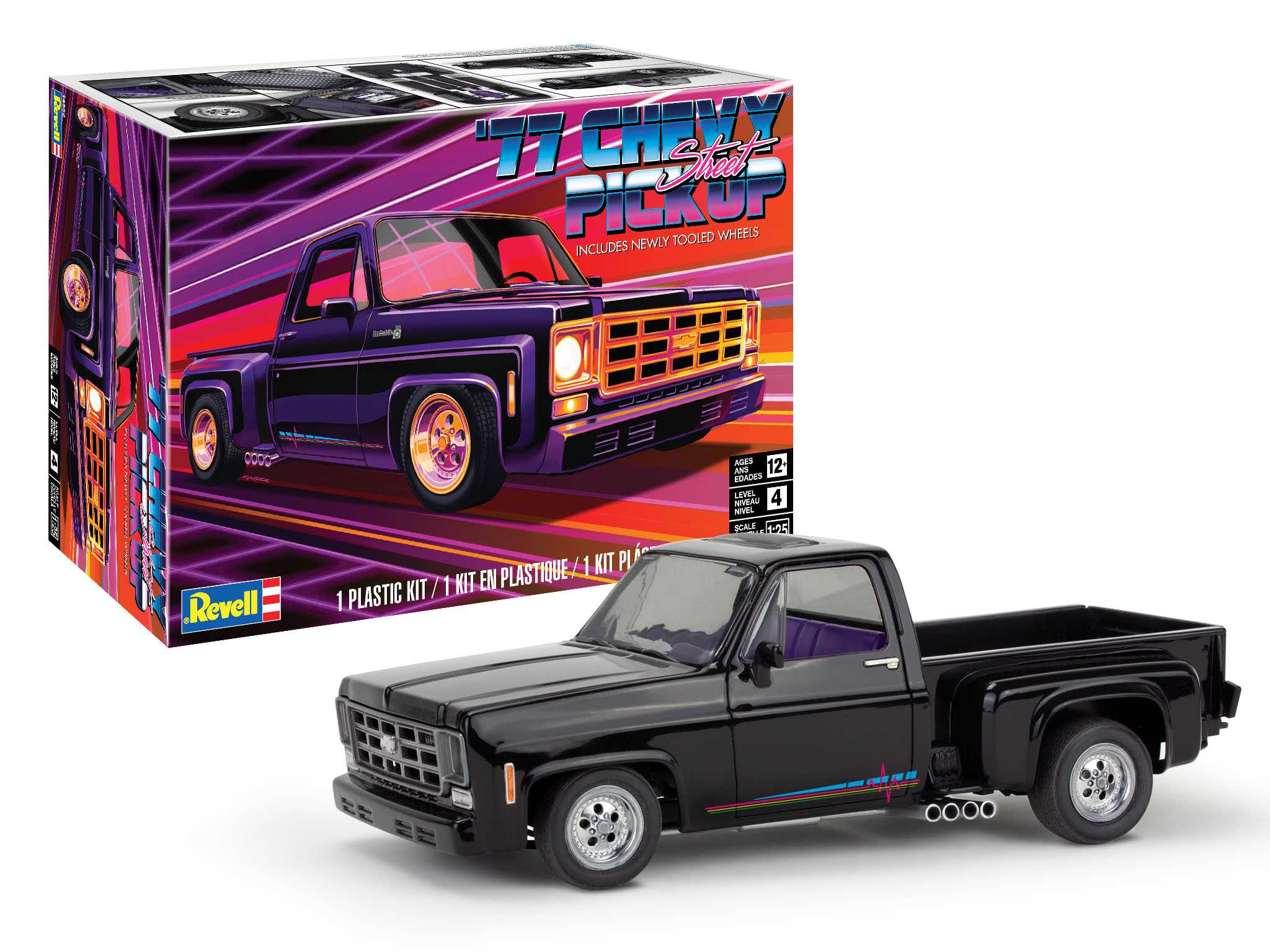 Plastic ModelKit MONOGRAM auto 4552 - 76 Chevy Squarebody Street Truck (1:24)
