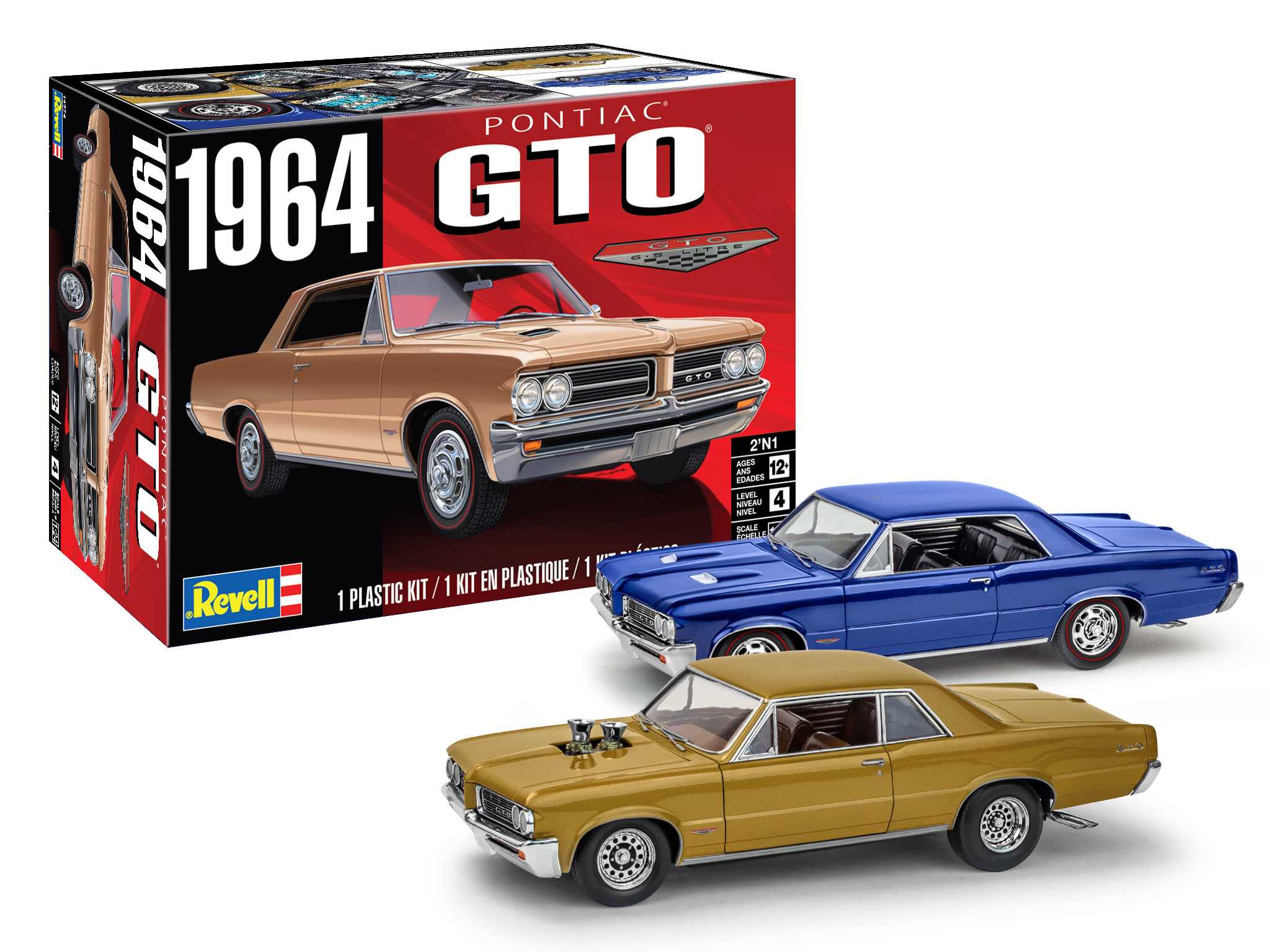 Plastic ModelKit MONOGRAM auto 4574 - '64 GTO (1:24)