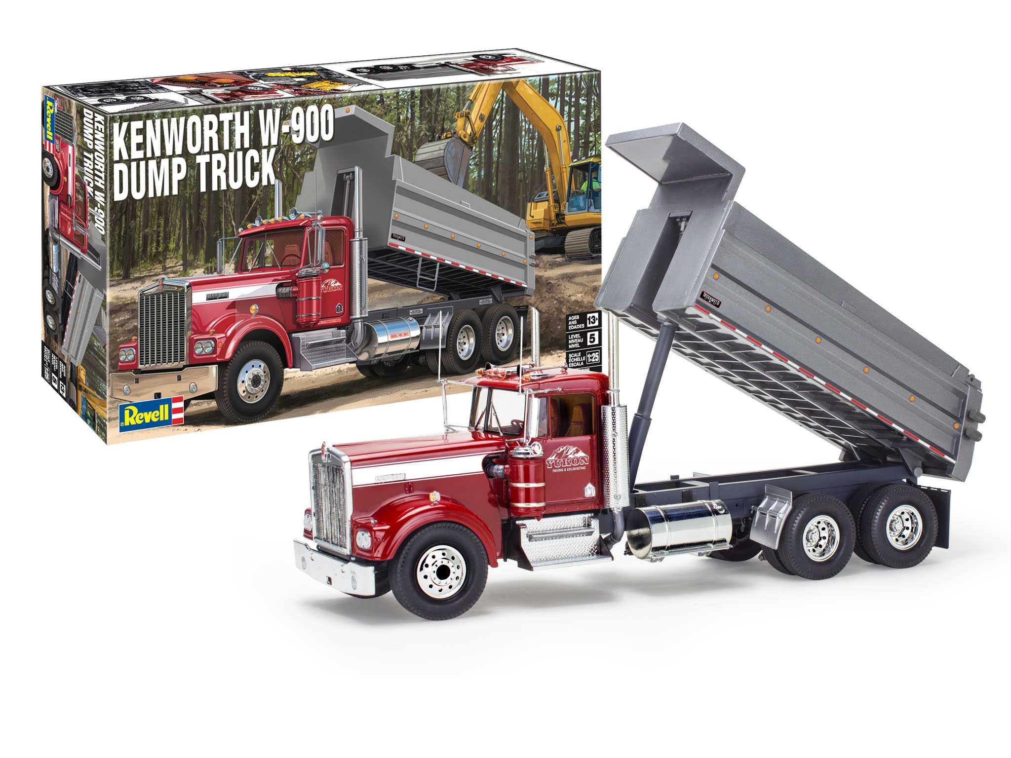 Plastic ModelKit MONOGRAM truck 2628 - Kenworth W-900 Dump Truck (1:25)