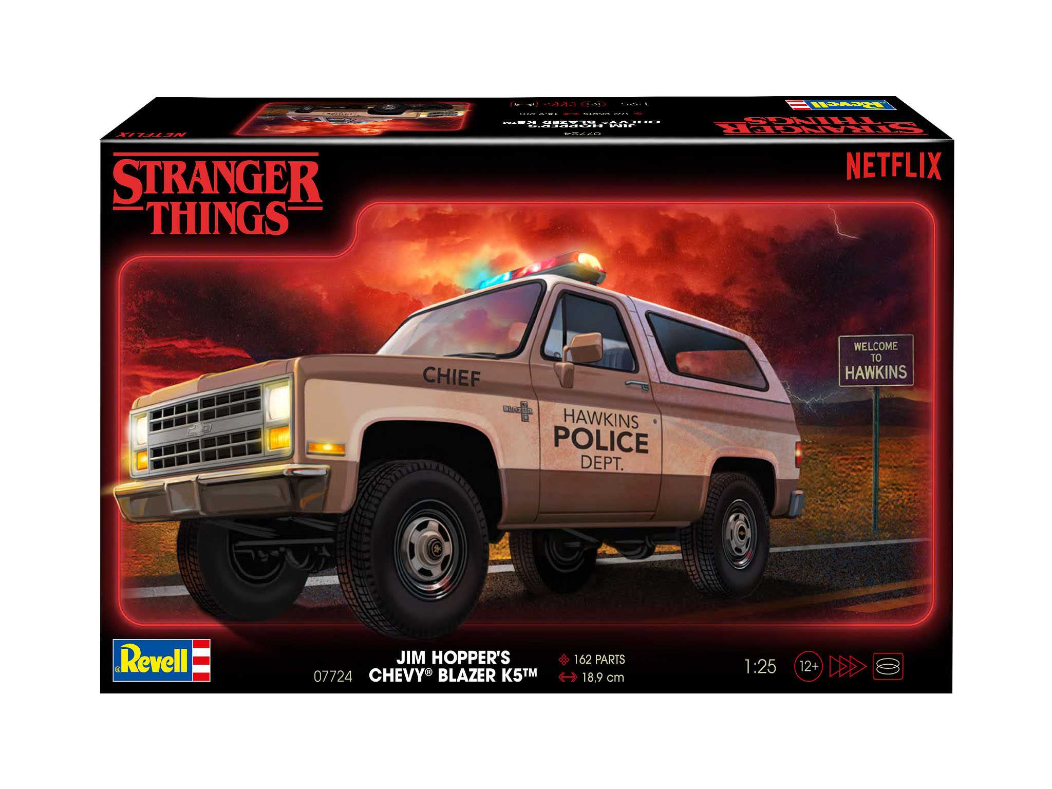 Plastic ModelKit STRANGER THINGS auto 07724 - 1985 Chevrolet K5 Blazer (1:25)