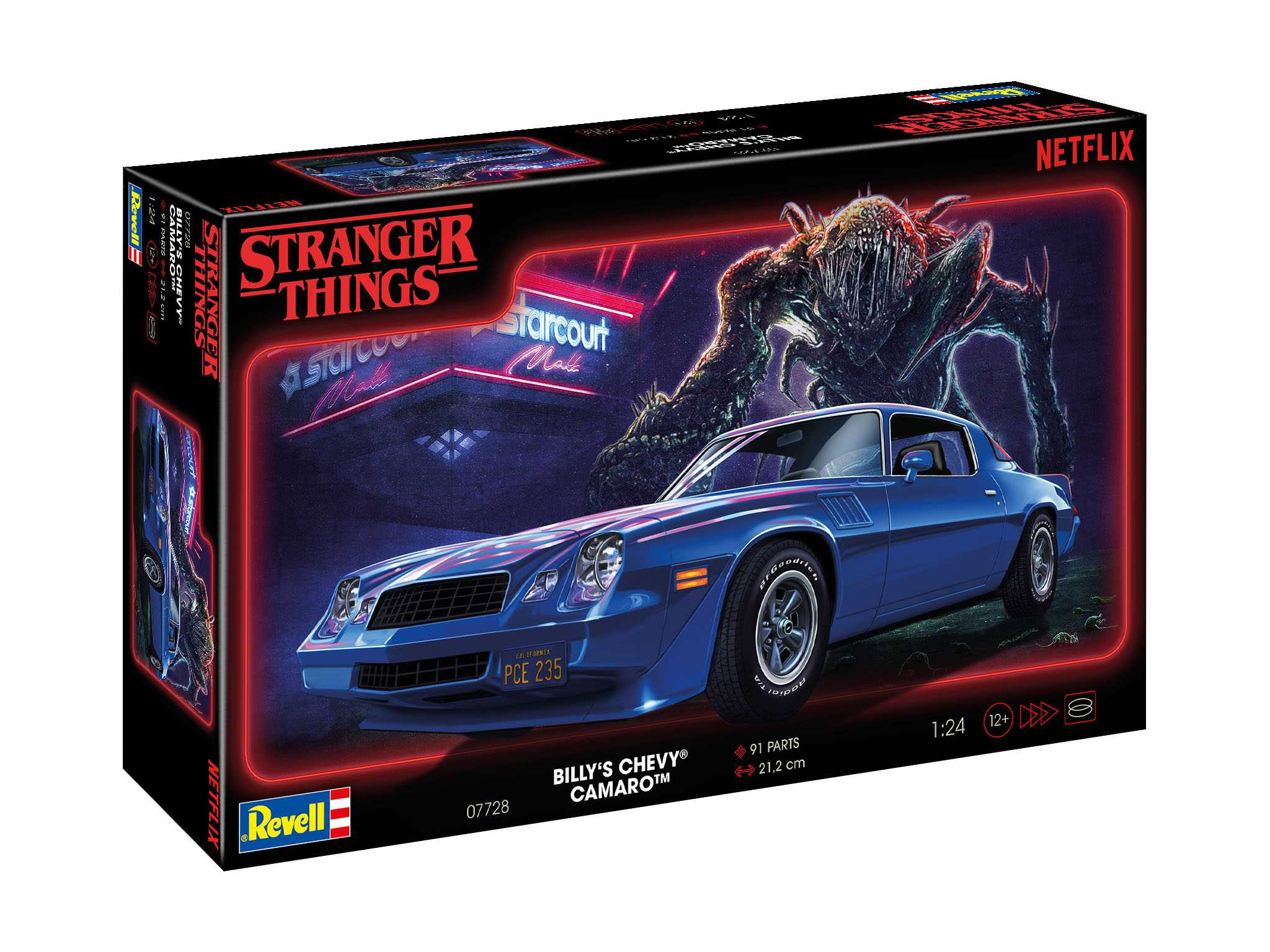 Plastic ModelKit STRANGER THINGS auto 07728 - Chevy Camaro Z/28 (1:24)