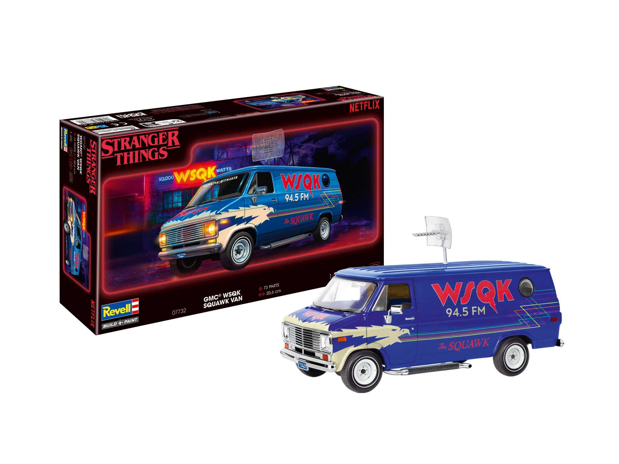 Plastic ModelKit STRANGER THINGS auto 07732 - GMC® WSQK Squawk Van (1:25)
