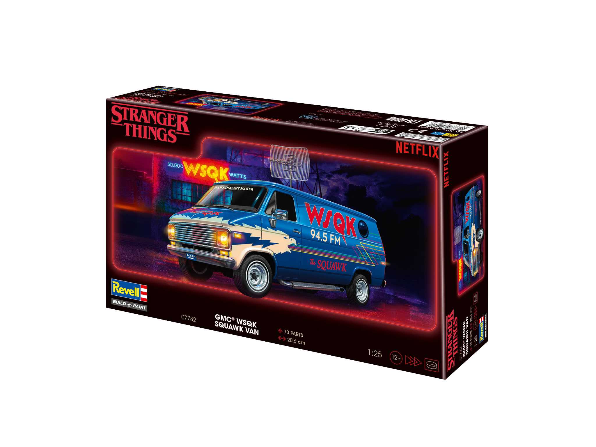 Plastic ModelKit STRANGER THINGS auto 07732 - GMC® WSQK Squawk Van (1:25)