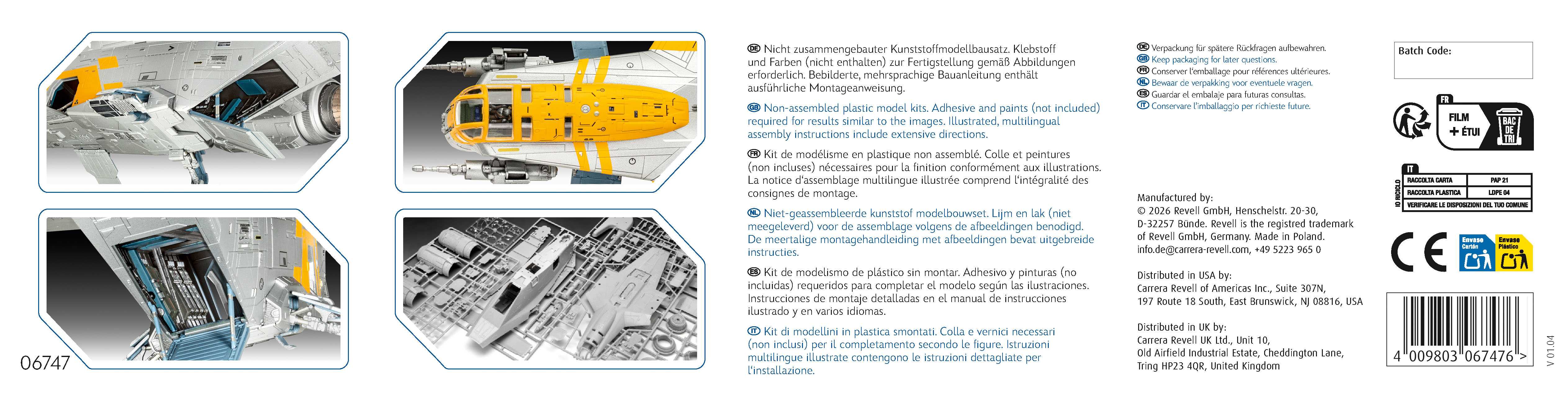 Plastic ModelKit SW 06747 - The Mandalorian: Razor Crest (1:72)