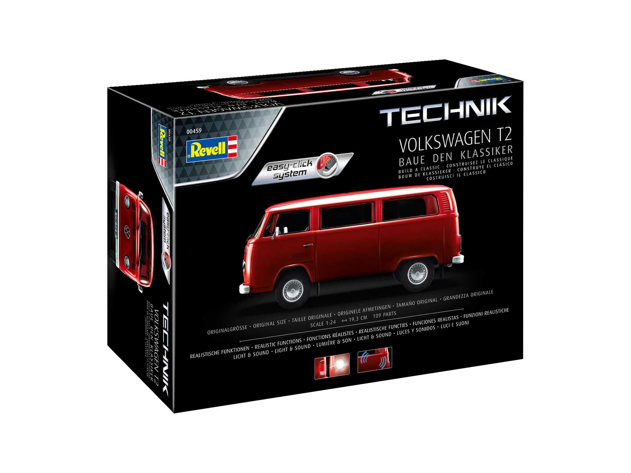 Plastic ModelKit TECHNIK auto 00459 - Volkswagen T2 (Easy-Click System) (1:24)
