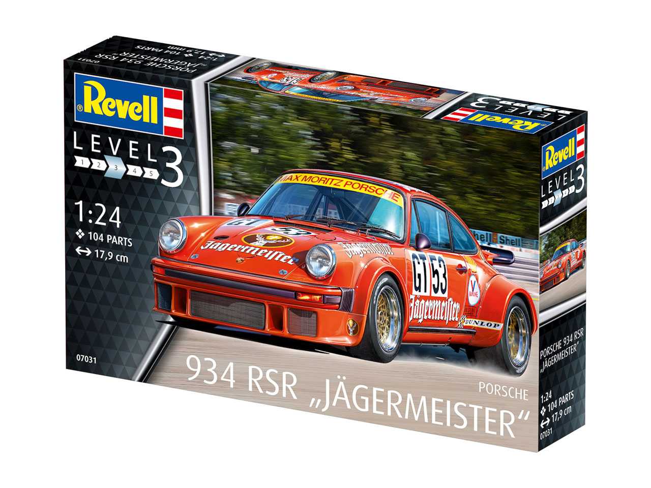 Plastic ModelKit auto 07031 - Porsche 934 RSR "Jägermeister" (1:24)