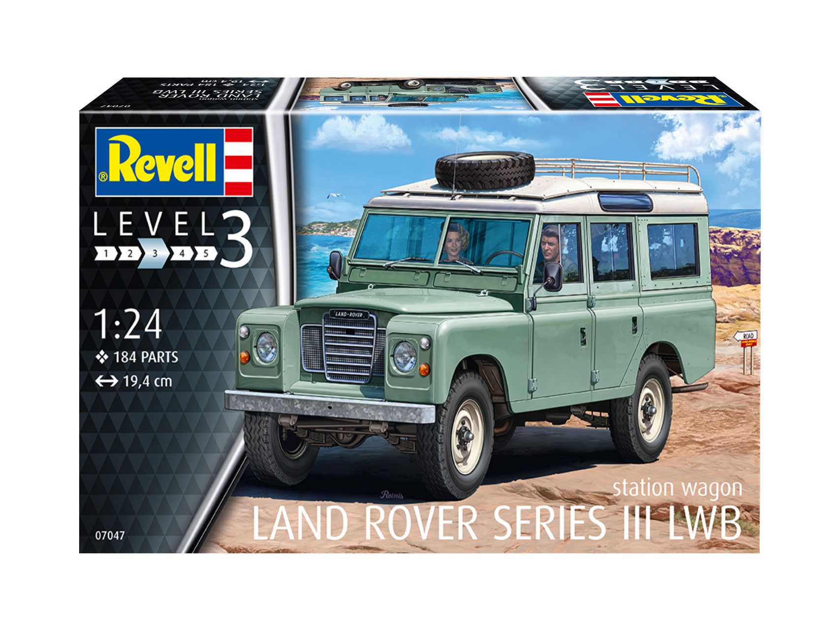 Plastic ModelKit auto 07047 - Land Rover Series III (1:24)