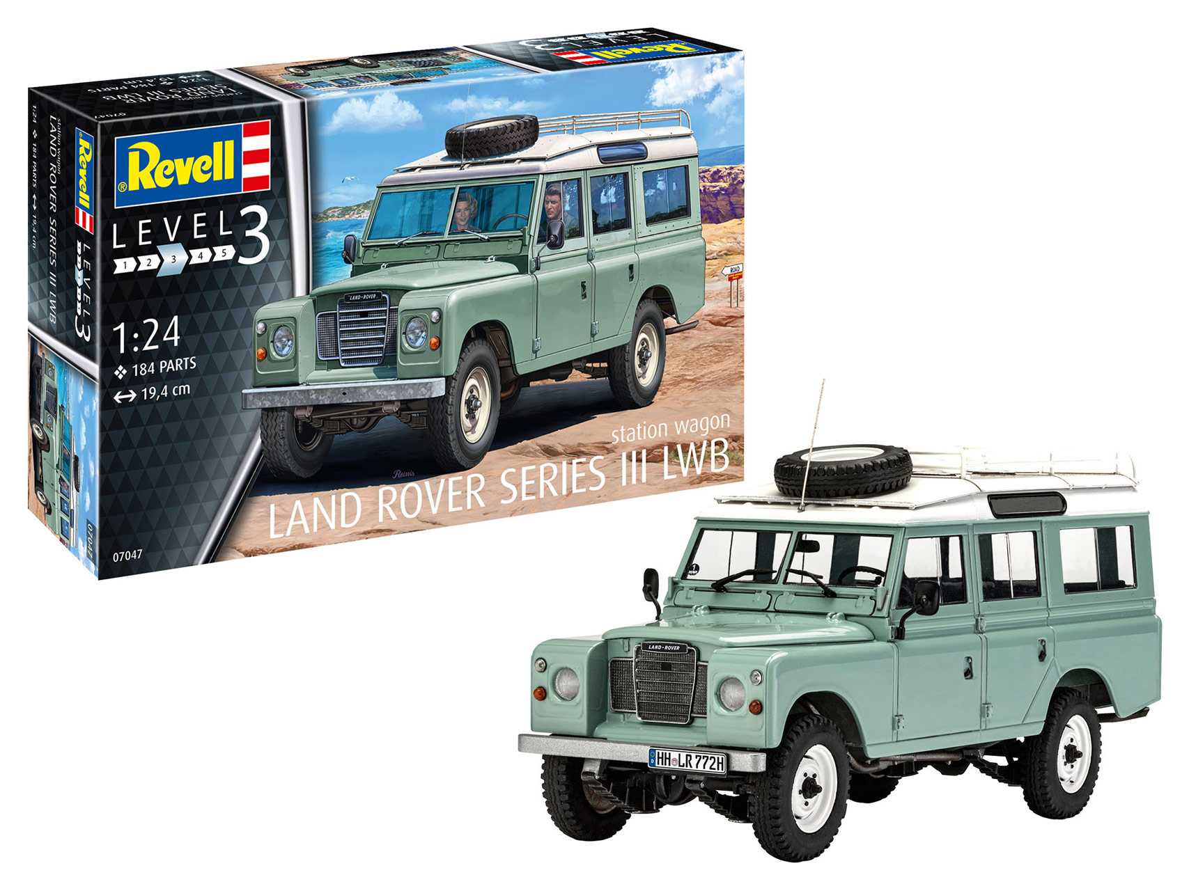 Plastic ModelKit auto 07047 - Land Rover Series III (1:24)