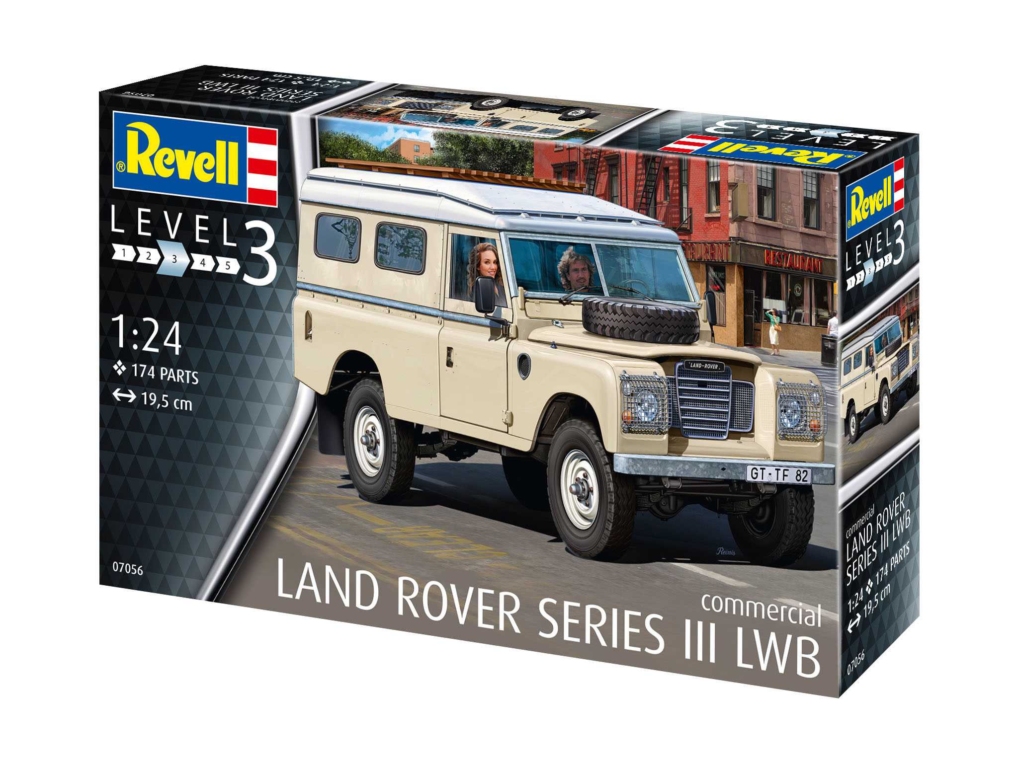 Plastic ModelKit auto 07056 - Land Rover Series III LWB (commercial) (1:24)
