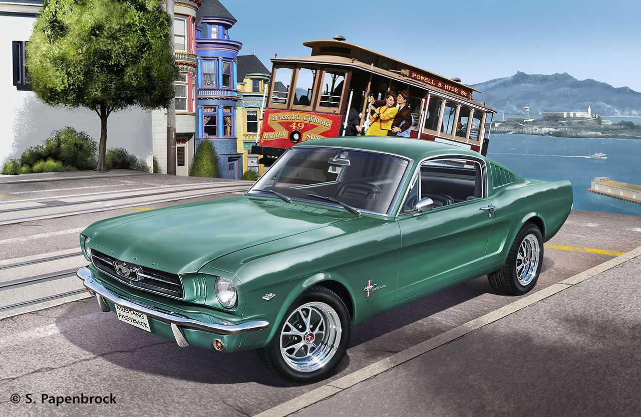 Plastic ModelKit auto 07065 - 1965 Ford Mustang 2+2 Fastback (1:25)