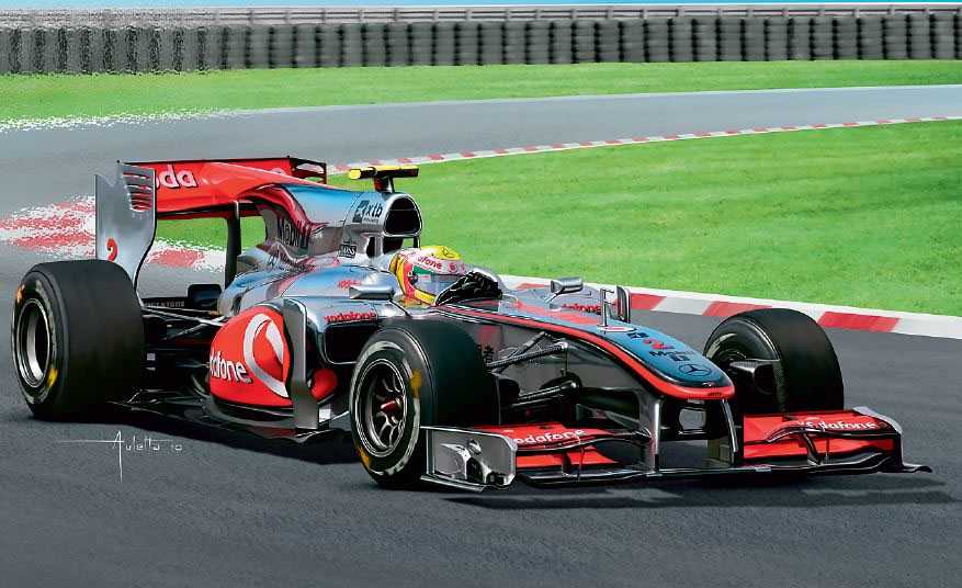 Plastic ModelKit auto 07096 - Vodafone McLaren Mercedes MP4-25 "L.Hamilton" (1:24)