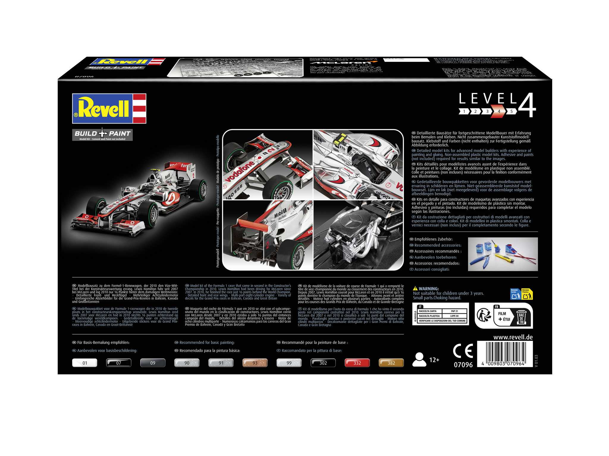 Plastic ModelKit auto 07096 - Vodafone McLaren Mercedes MP4-25 "L.Hamilton" (1:24)