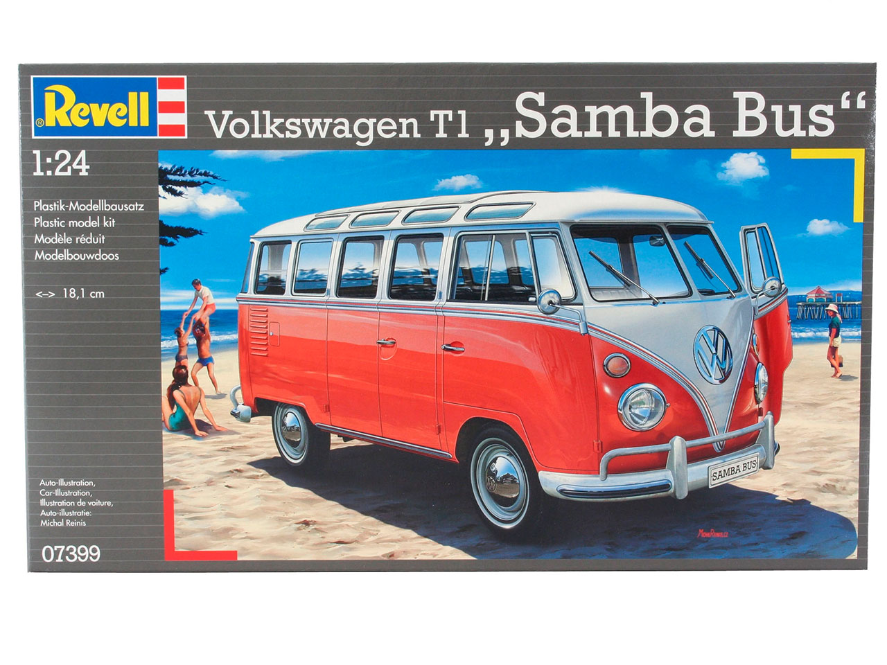 Plastic ModelKit auto 07399 - VW T1 SAMBA BUS (1:24)