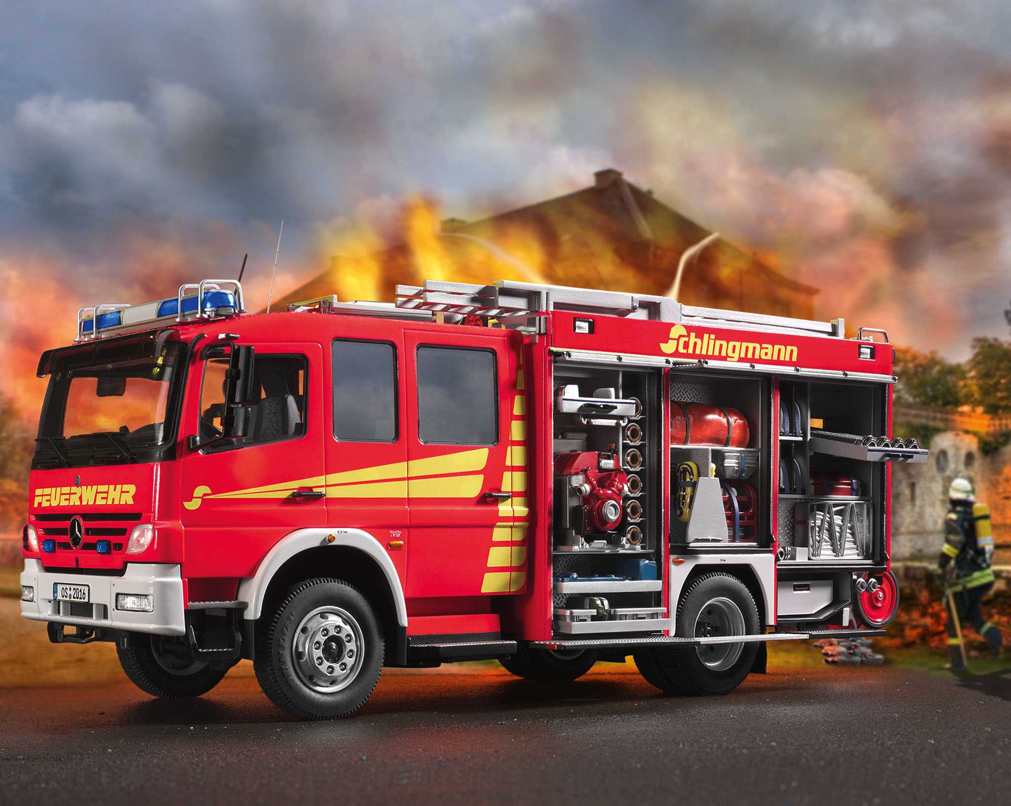 Plastic ModelKit auto 07404 - Schlingmann LF20/16 Mercedes Benz Atego 1529 AF (1:24)