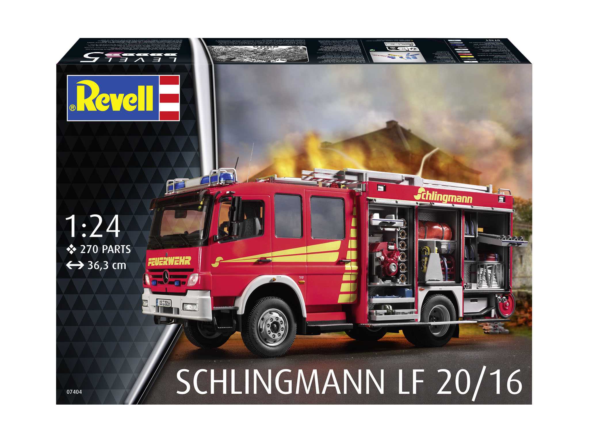 Plastic ModelKit auto 07404 - Schlingmann LF20/16 Mercedes Benz Atego 1529 AF (1:24)