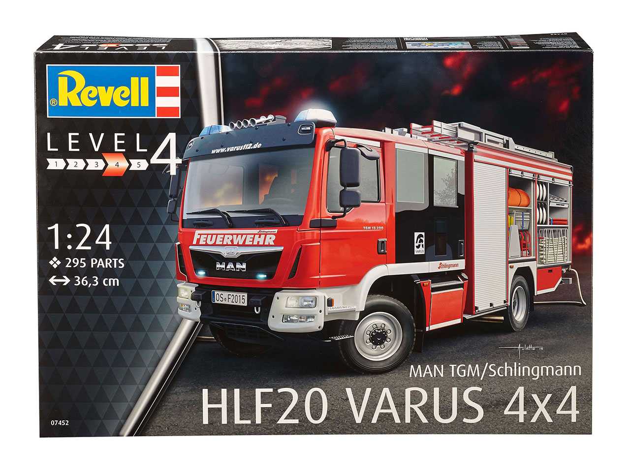 Plastic ModelKit auto 07452 - Schlingmann HLF 20 (MAN TGM Euro 6) (1:24)