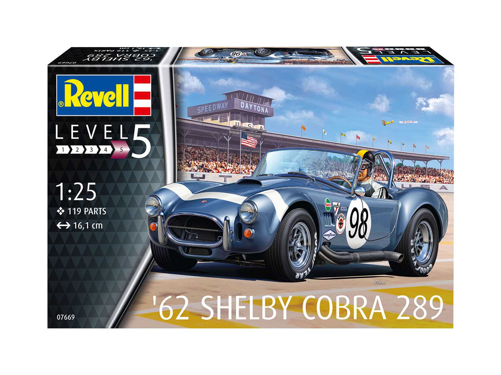 Plastic ModelKit auto 07669 - '62 Shelby Cobra 289 (1:25)