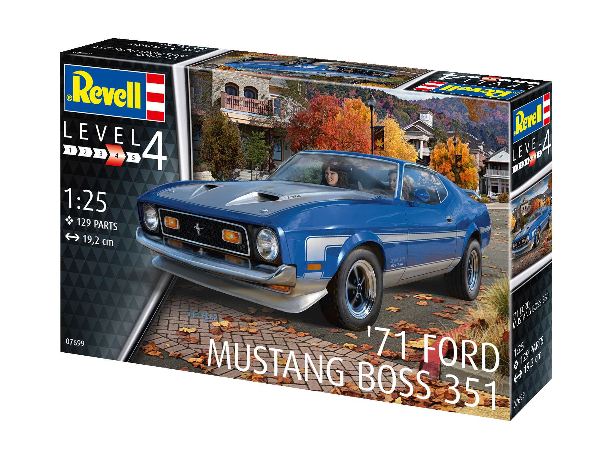 Plastic ModelKit auto 07699 - 71 Ford Mustang Boss 351 (1:25)