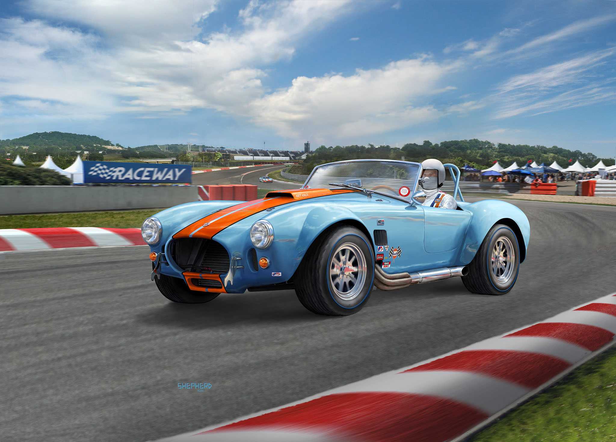 Plastic ModelKit auto 07708 - 65 Shelby Cobra 427 (1:24)