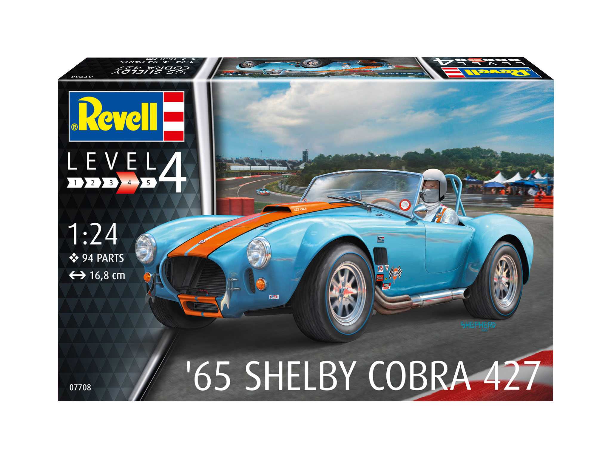 Plastic ModelKit auto 07708 - 65 Shelby Cobra 427 (1:24)