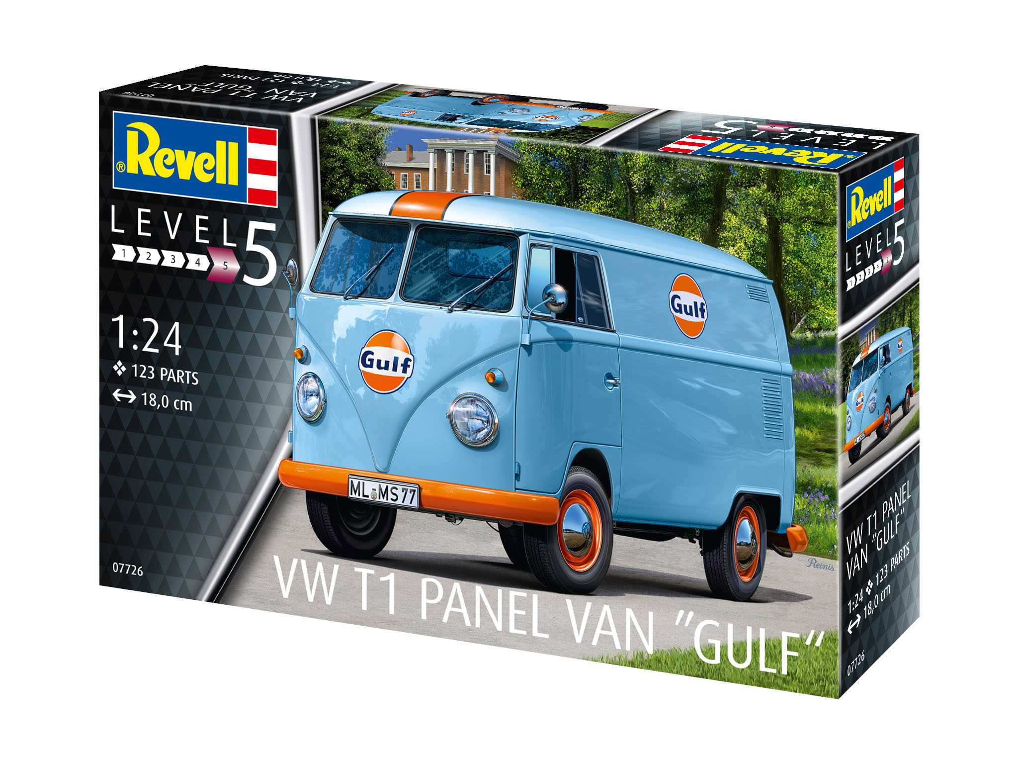 Plastic ModelKit auto 07726 - VW T1 panel van (Gulf Decoration) (1:24)
