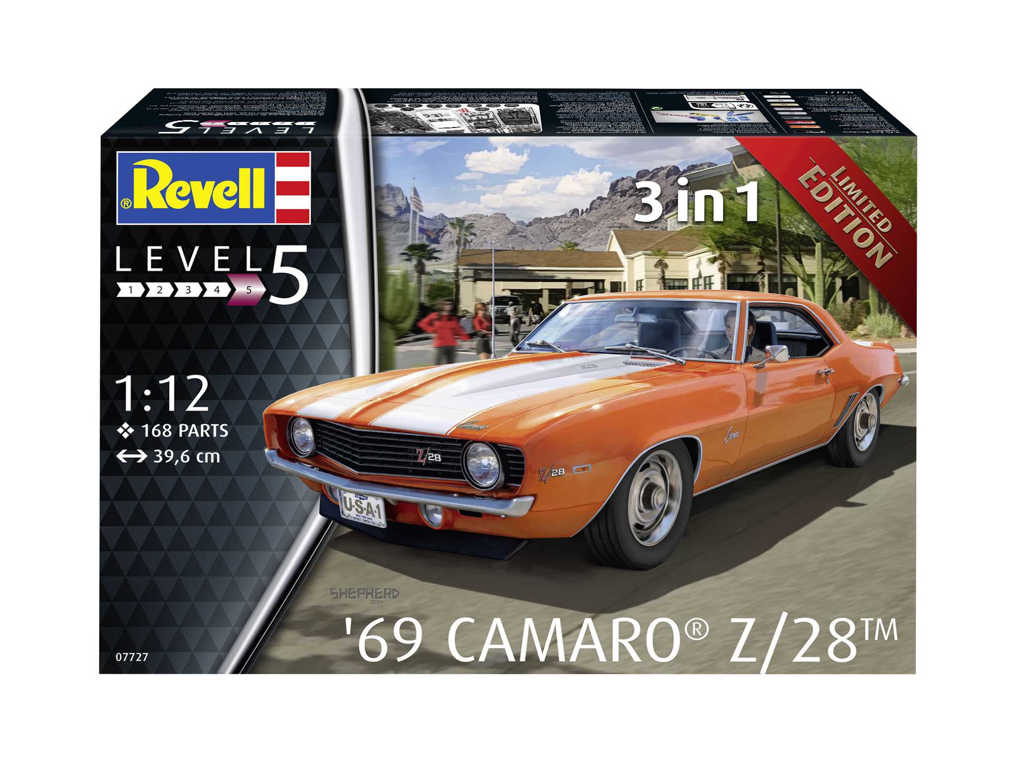Plastic ModelKit auto 07727 - 69 Chevy Camaro (1:12)
