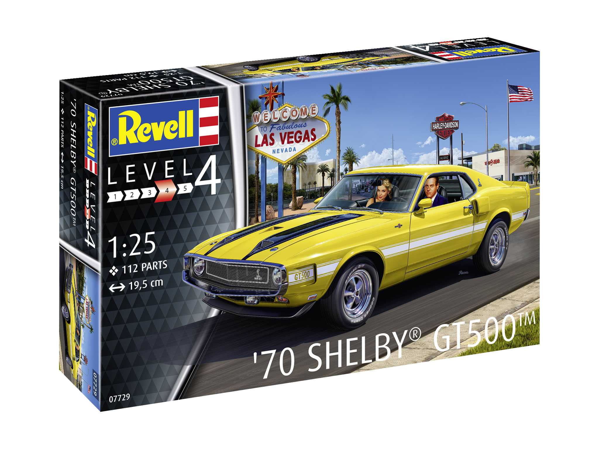 Plastic ModelKit auto 07729 - 70 Shelby Mustang GT500 (1:25)