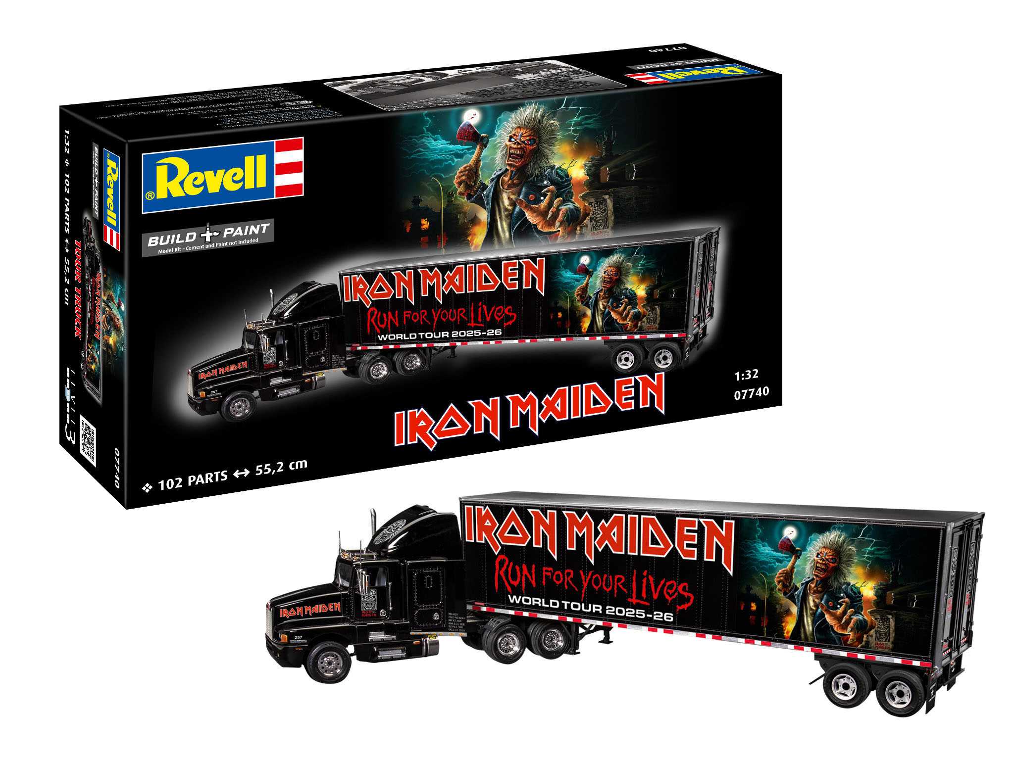 Plastic ModelKit auto 07740 - Tour Truck "Iron Maiden" (1:32)
