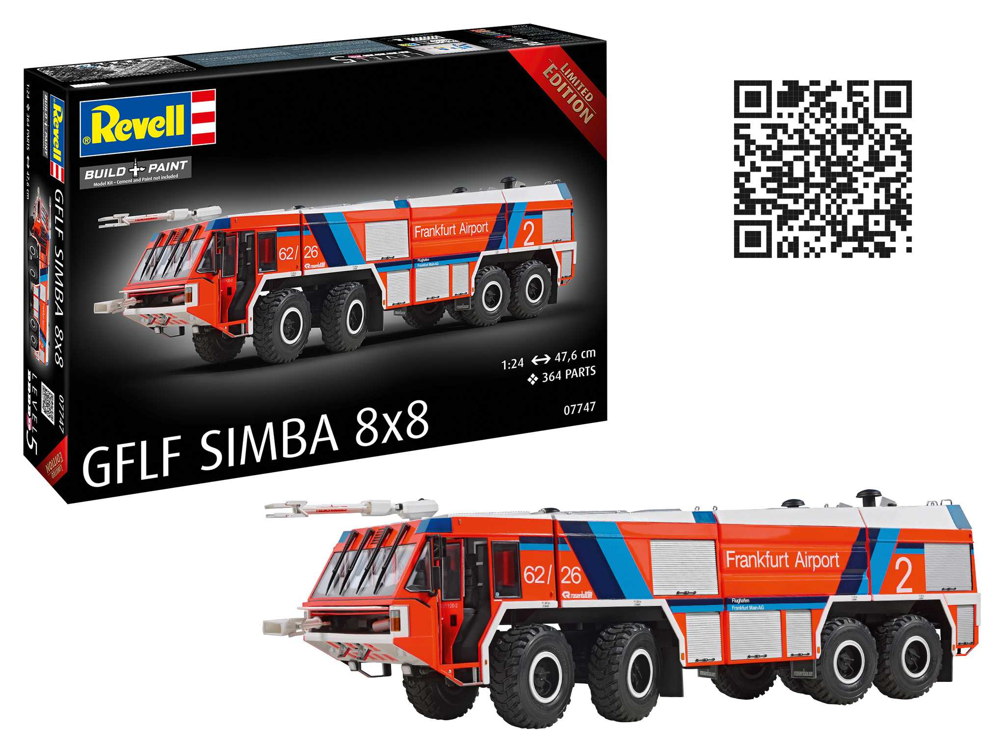Plastic ModelKit auto 07747 - GFLF Simba 8x8 (1:24)