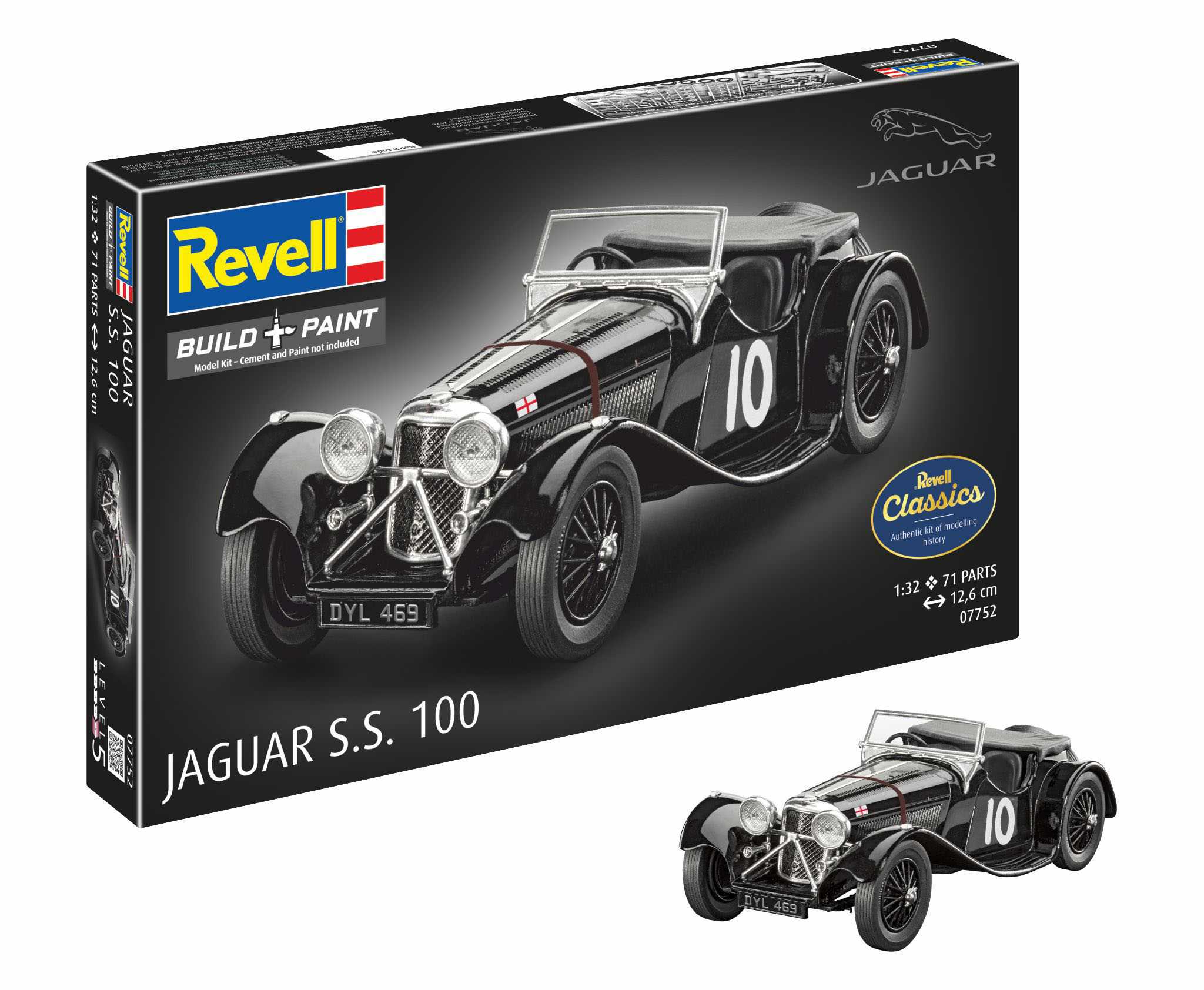 Plastic ModelKit auto 07752 - Jaguar SS 100 (1:32)