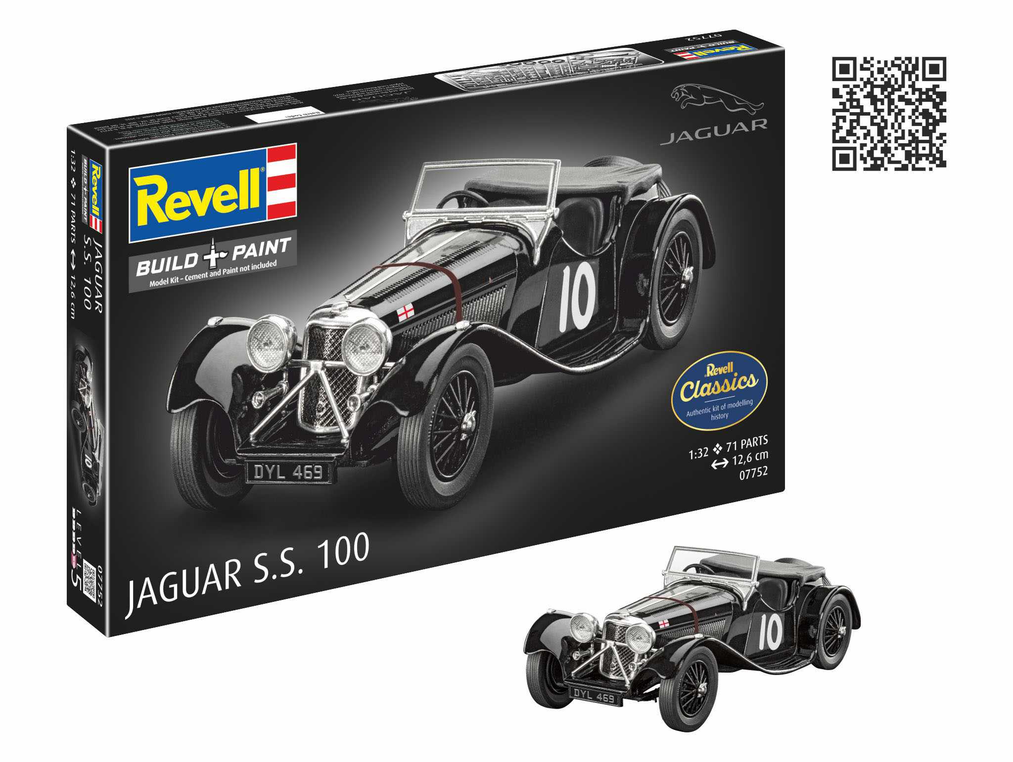 Plastic ModelKit auto 07752 - Jaguar SS 100 (1:32)