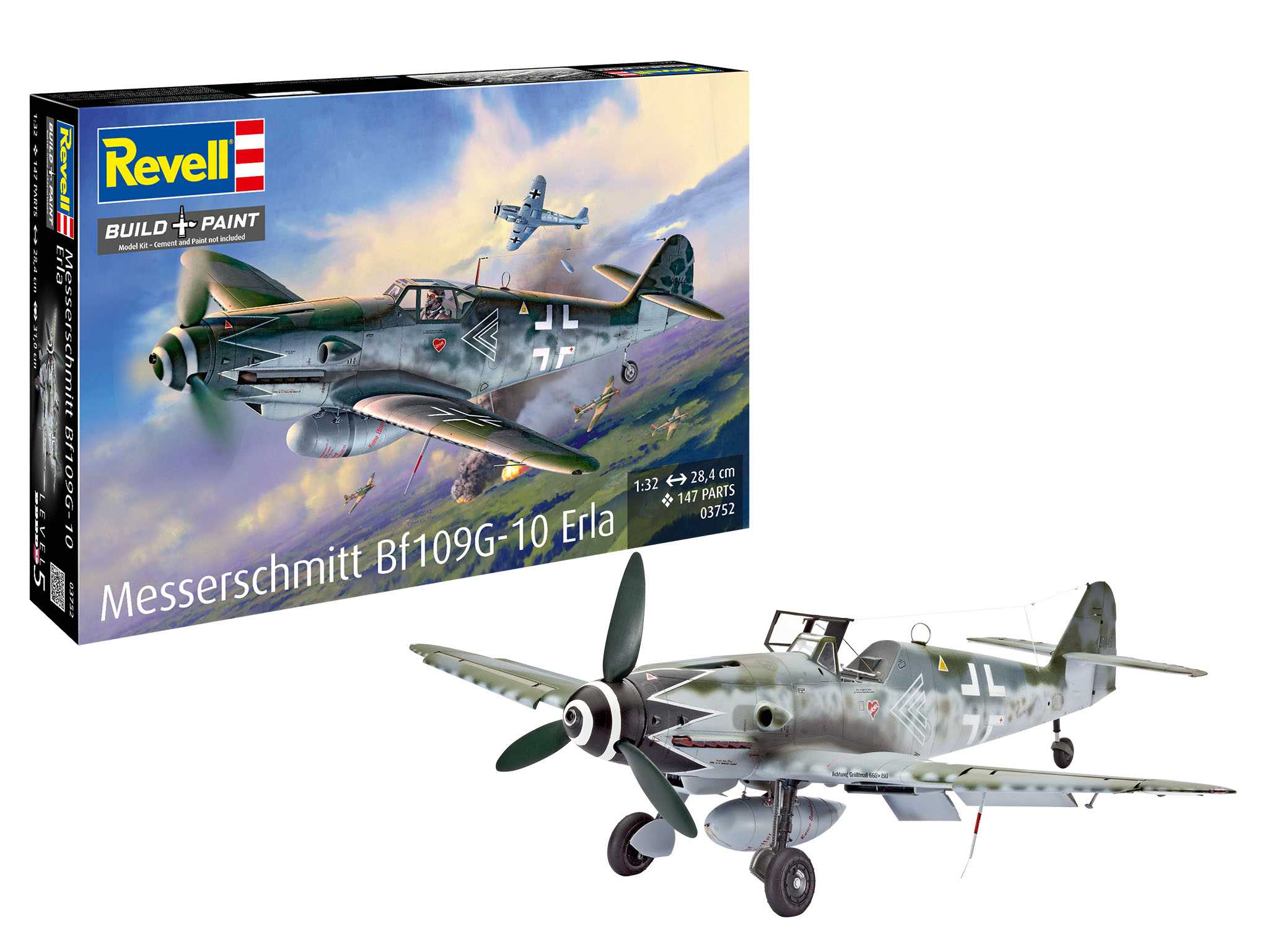Plastic ModelKit letadlo 03752 - Messerschmitt Bf109G-10 Erla (1:32)