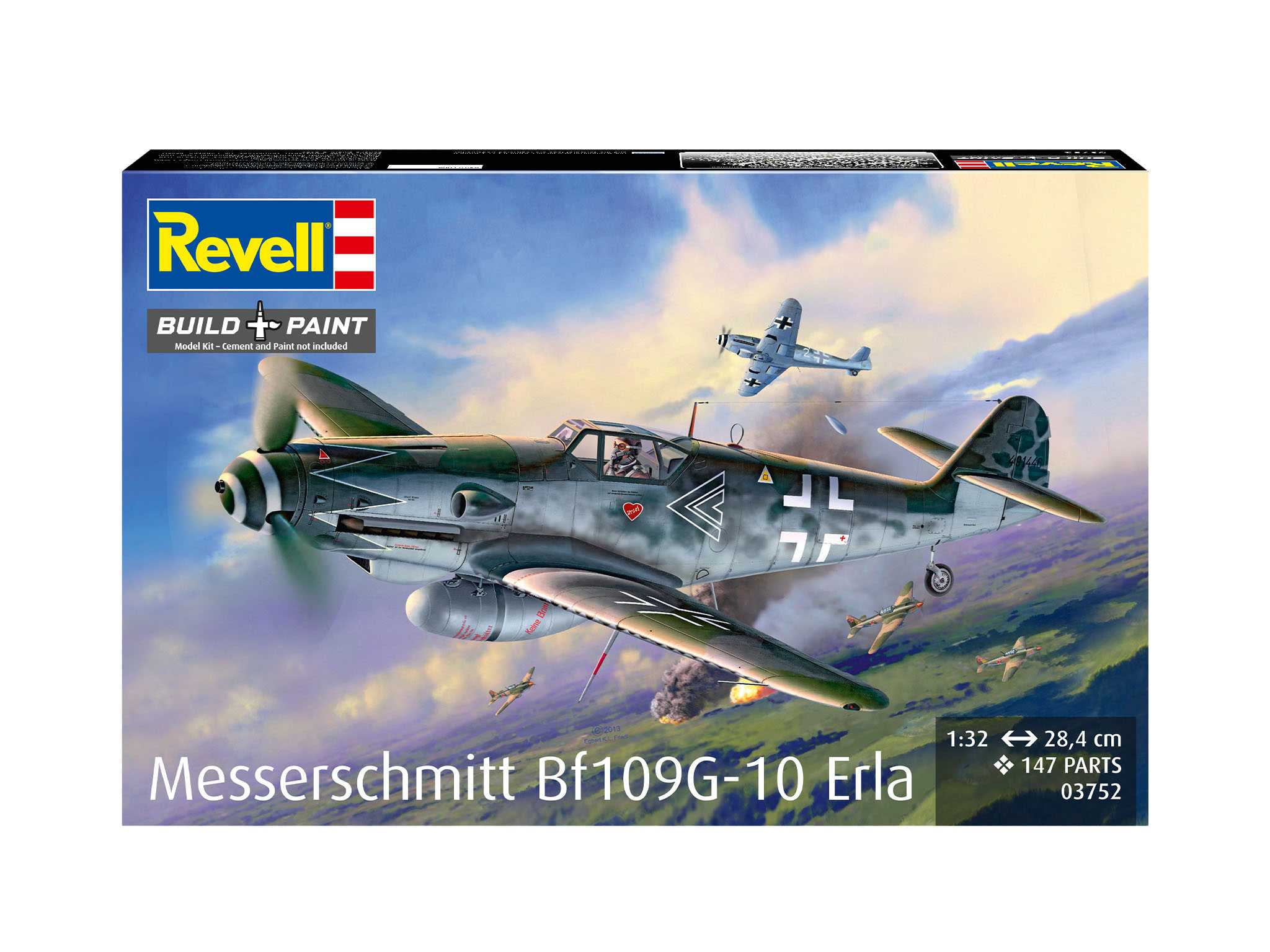 Plastic ModelKit letadlo 03752 - Messerschmitt Bf109G-10 Erla (1:32)