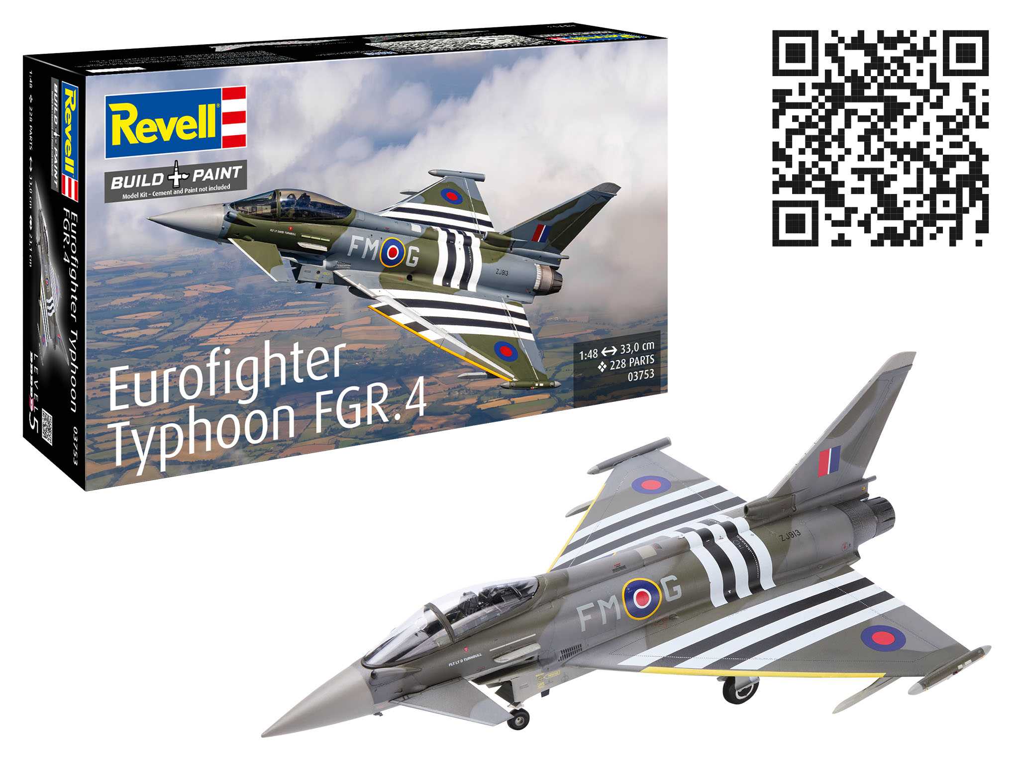 Plastic ModelKit letadlo 03753 - Eurofighter Typhoon FGR.4 (1:48)
