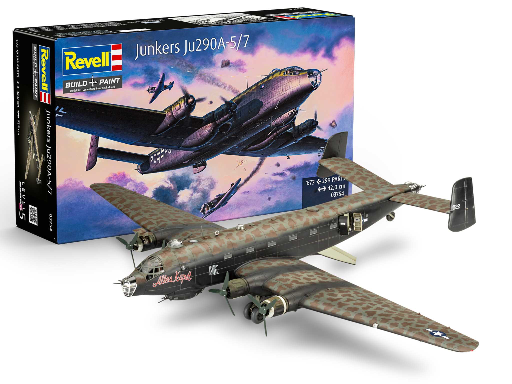 Plastic ModelKit letadlo 03754 - Junkers Ju 290A-5 'Seeadler' (1:72)