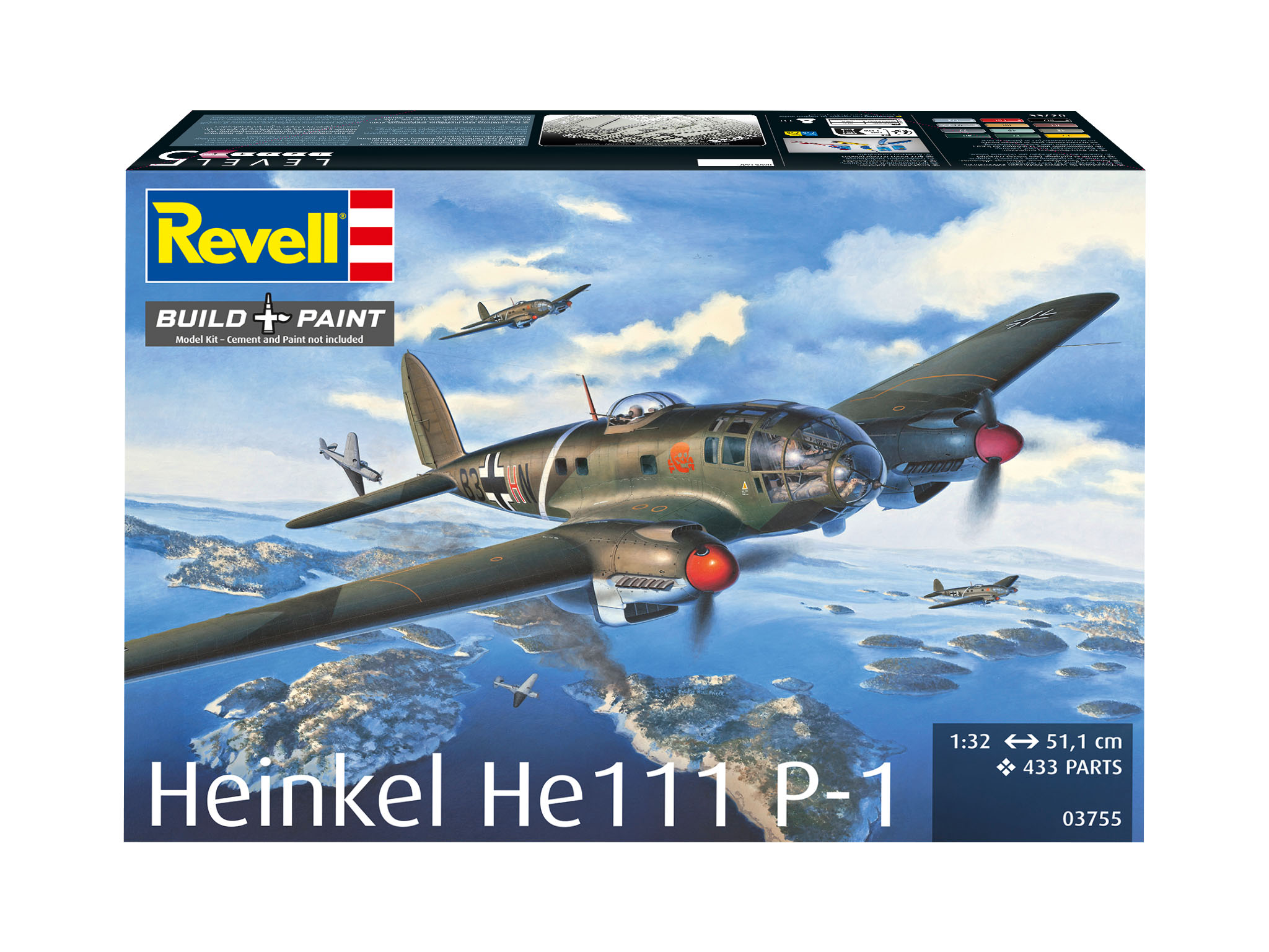 Plastic ModelKit letadlo 03755 - Heinkel He 111P-1 (1:32)