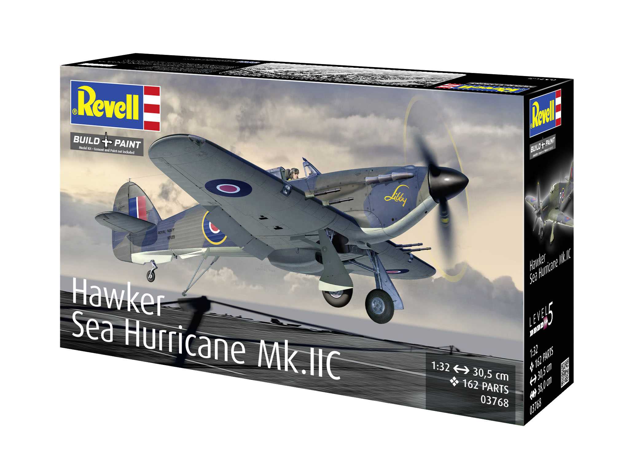 Plastic ModelKit letadlo 03768 - Hawker Sea Hurricane Mk.IIC (1:32)