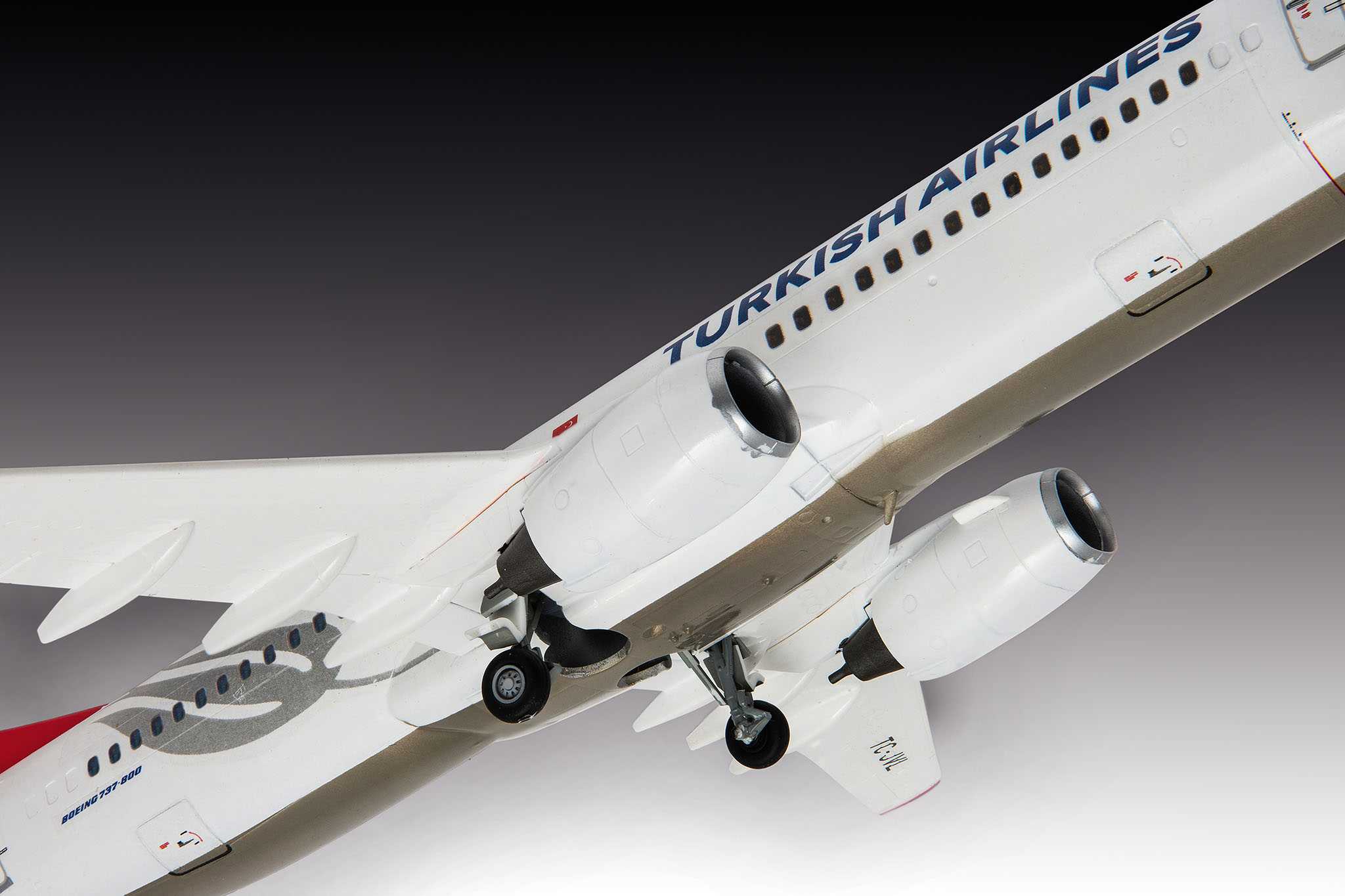 Plastic ModelKit letadlo 03772 - Boeing 737-800 "Turkish Airlines" (1:144)