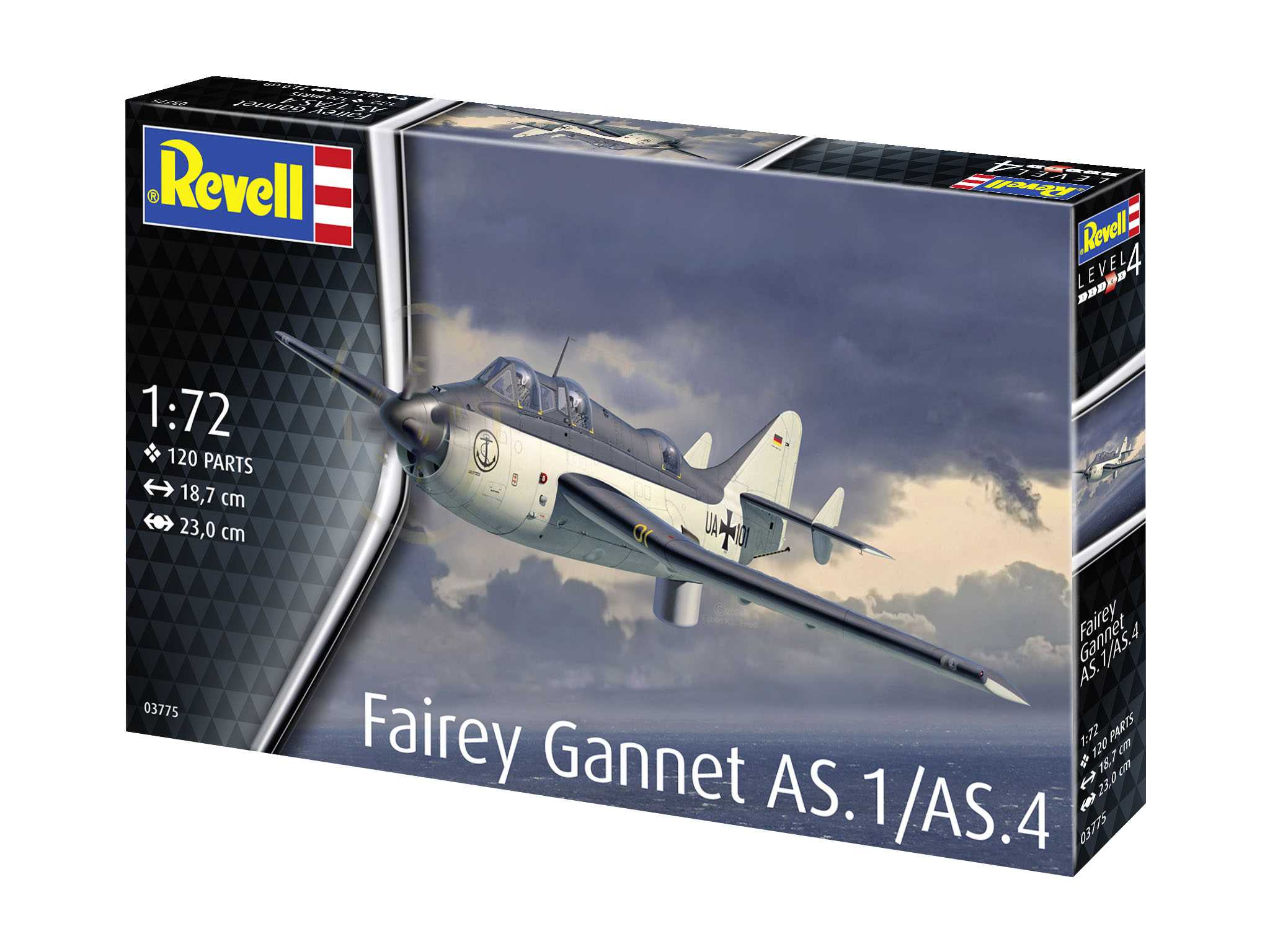 Plastic ModelKit letadlo 03775 - Fairey Gannet AS.1/AS.4 (1:72)