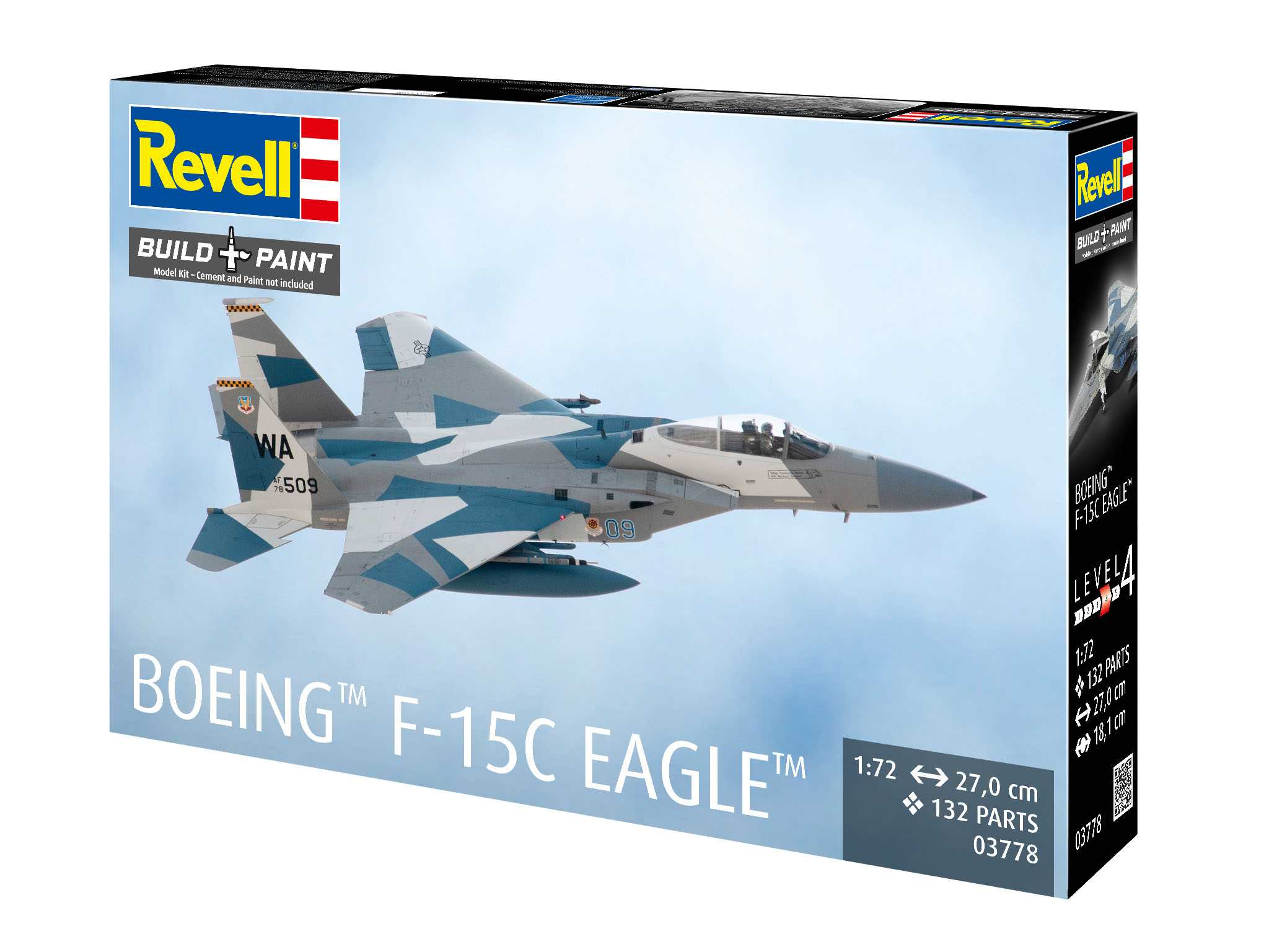 Plastic ModelKit letadlo 03778 - Boeing F-15C Eagle (1:72)