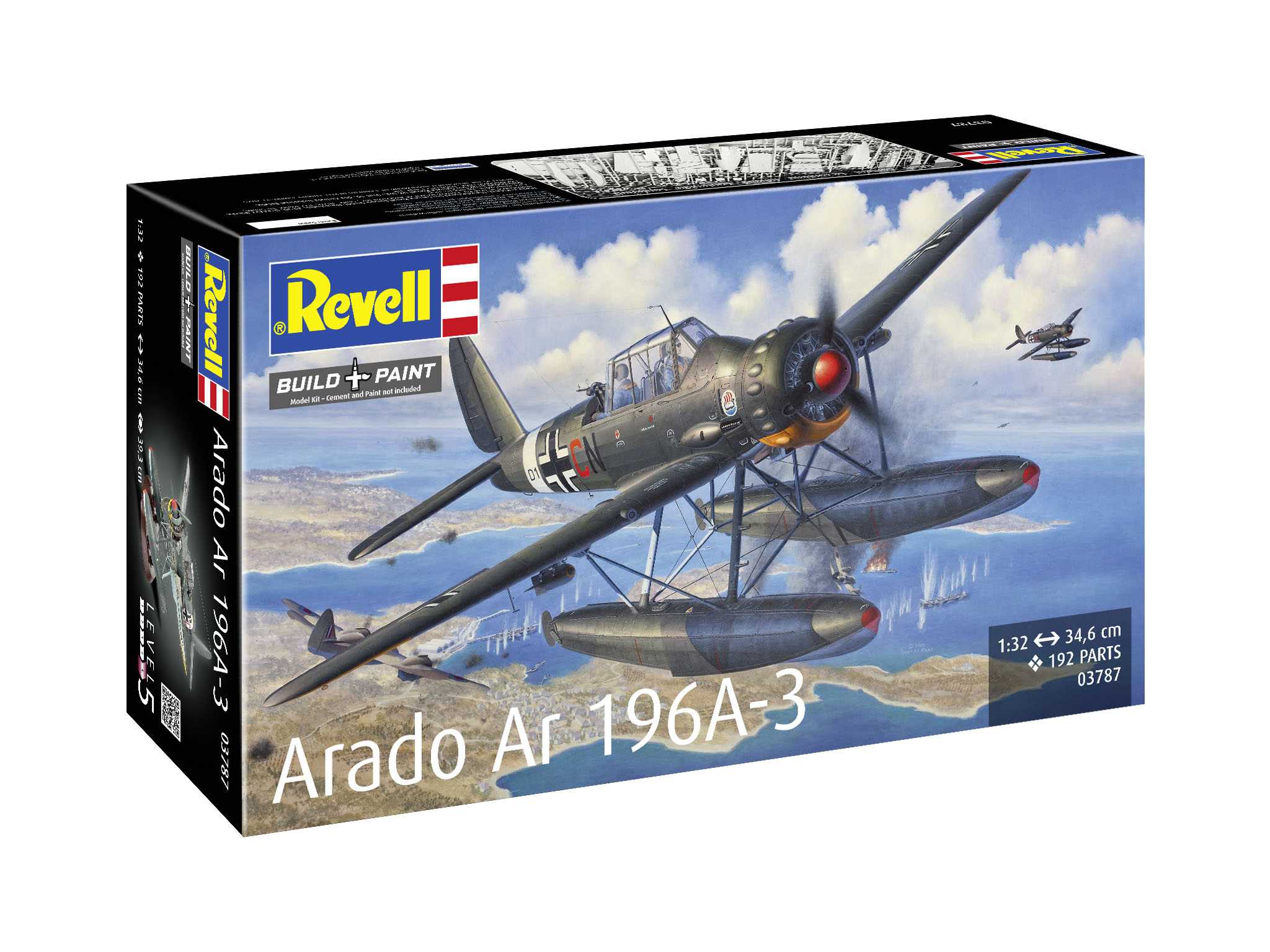 Plastic ModelKit letadlo 03787 - Arado Ar196A-3 Seaplane (1:32)